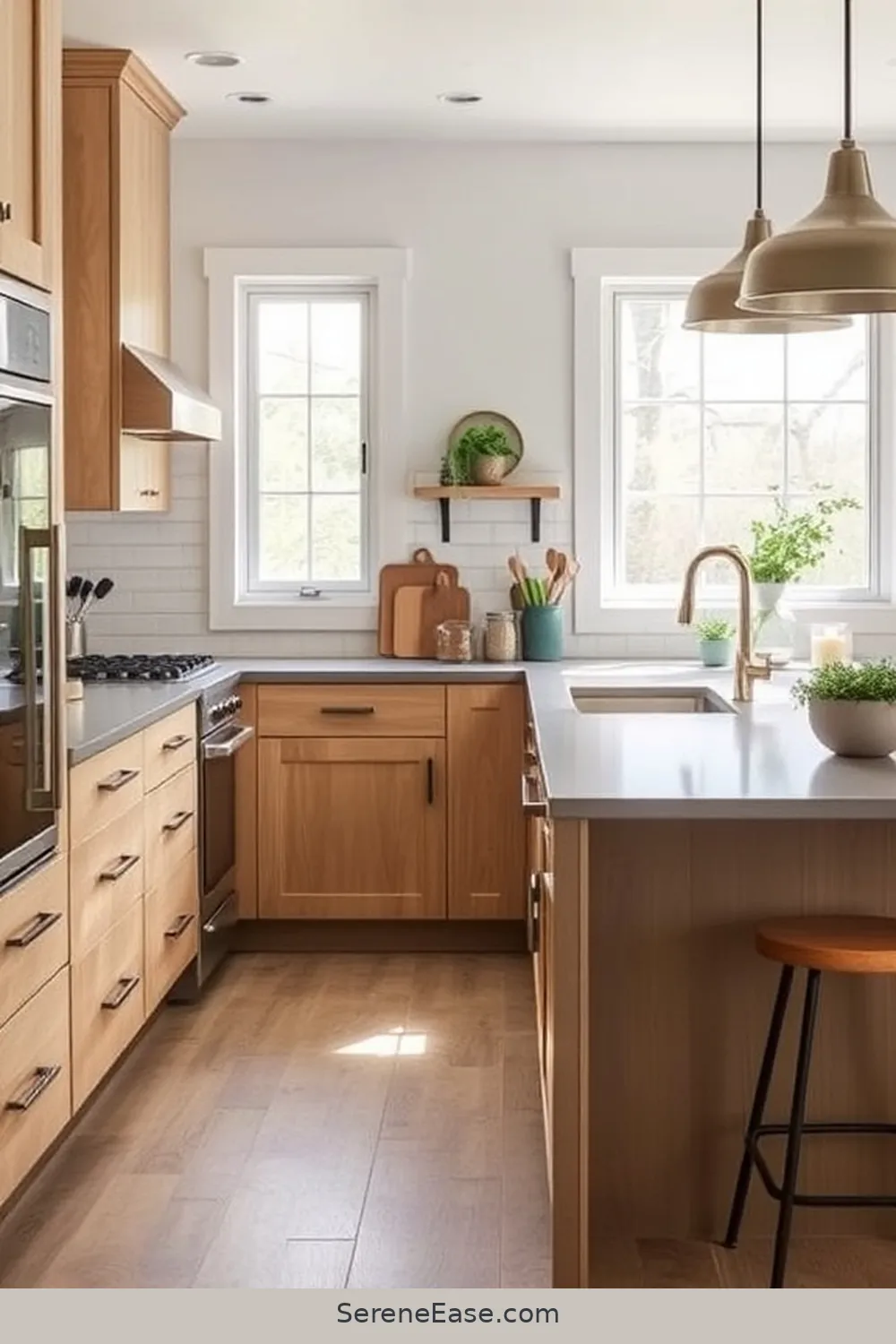 17 Ways to Incorporate Neutral Tones in a Modern Farmhouse Kitchen Style 5 Incorporate Earthy Gray Countertops for 17 Ways to Incorporate Neutral Tones in a Modern Farmhouse Kitchen Style
