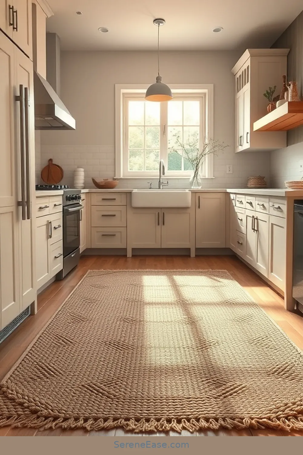 17 Ways to Incorporate Neutral Tones in a Modern Farmhouse Kitchen Style 12 Incorporate Natural Fiber Rugs for 17 Ways to Incorporate Neutral Tones in a Modern Farmhouse Kitchen Style
