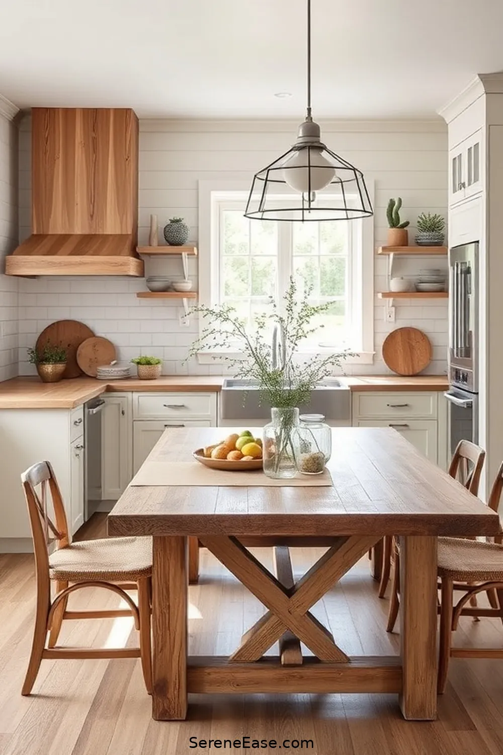 17 Ways to Incorporate Neutral Tones in a Modern Farmhouse Kitchen Style 4 Opt for Natural Wood Accents for 17 Ways to Incorporate Neutral Tones in a Modern Farmhouse Kitchen Style