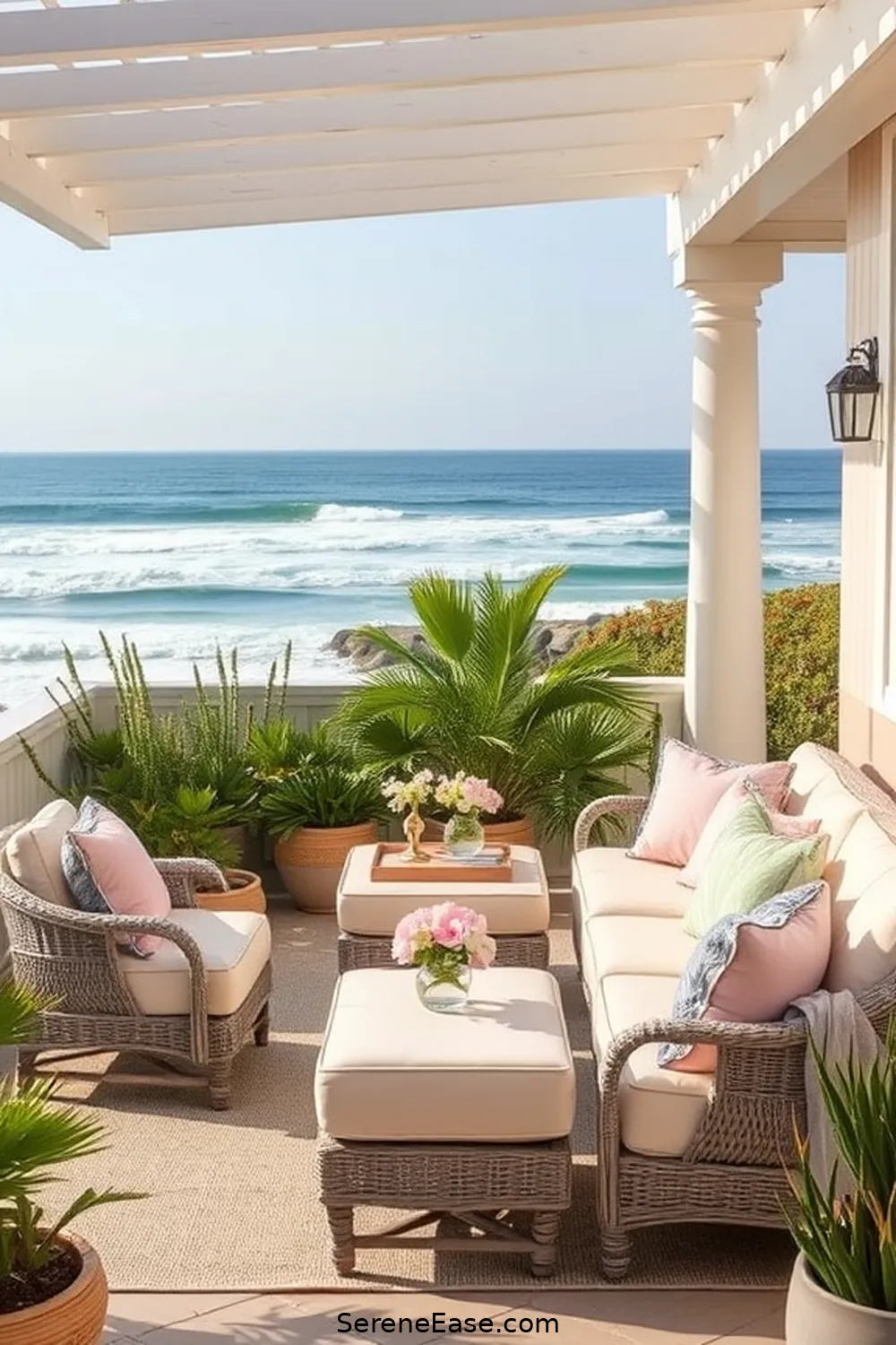 17 Ways to Incorporate Pastels Into Your Coastal Outdoor Patio Style 2 Choose Pastel Furniture for 17 Ways to Incorporate Pastels Into Your Coastal Outdoor Patio Style