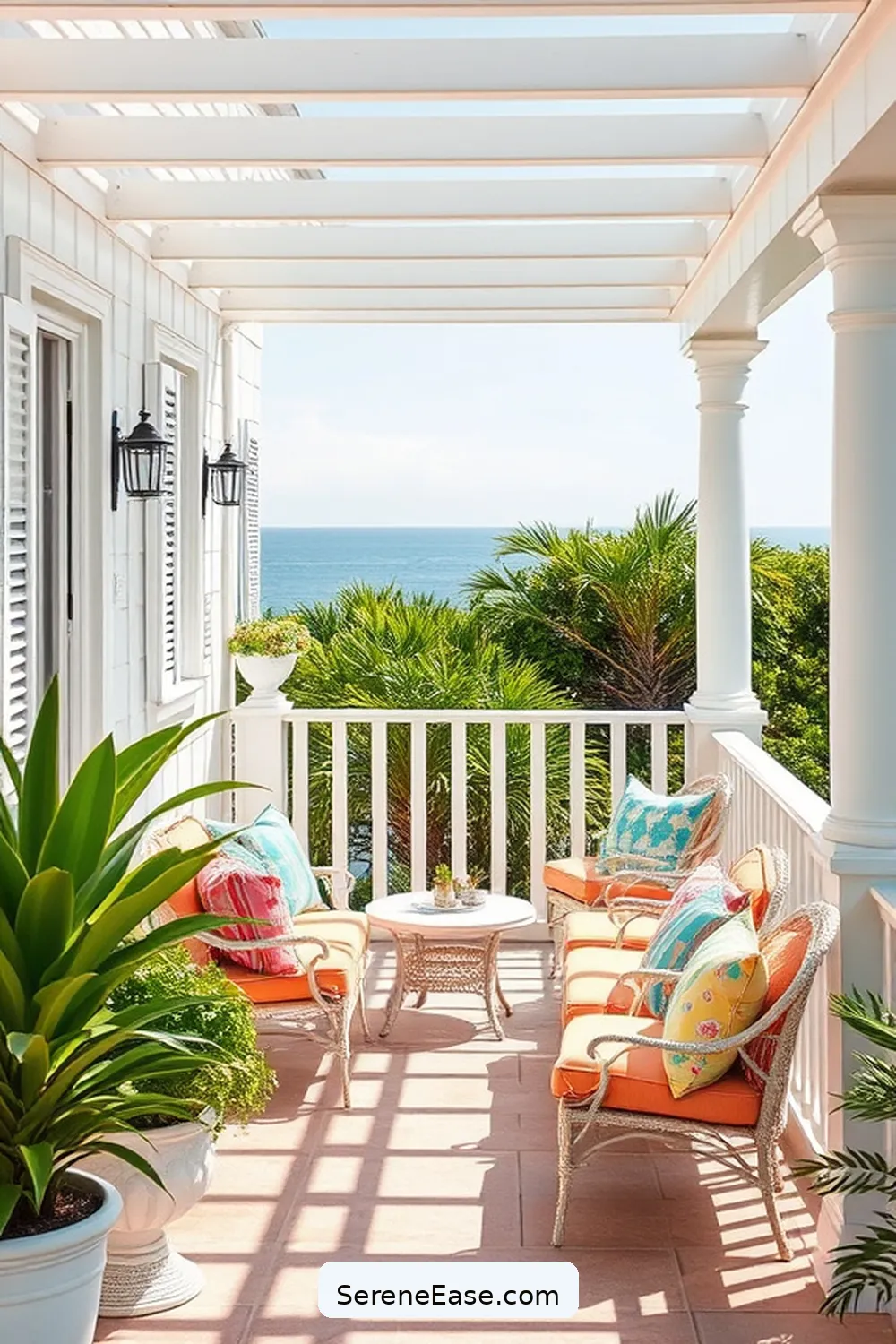 17 Ways to Incorporate Pastels Into Your Coastal Outdoor Patio Style 18 Paint Fences or Rails in Pastel Shades for 17 Ways to Incorporate Pastels Into Your Coastal Outdoor Patio Style