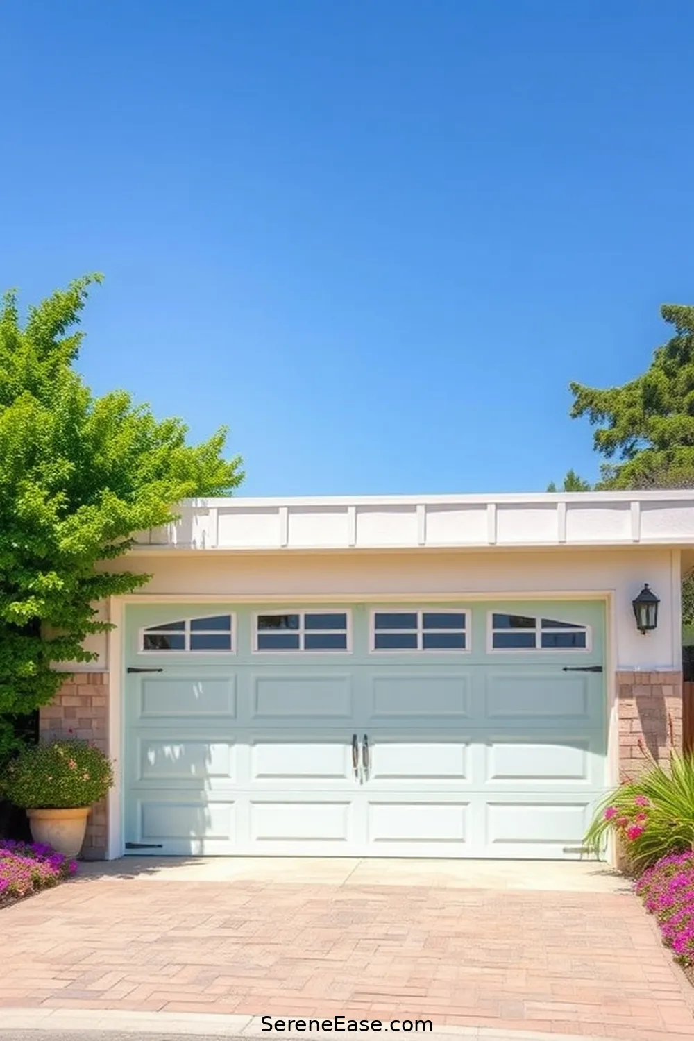 17 Ways to Incorporate Pastels in a Mid-Century Modern Garage Style 2 Paint Your Garage Door in Soft Pastel Shades for 17 Ways to Incorporate Pastels in a Mid-Century Modern Garage Style