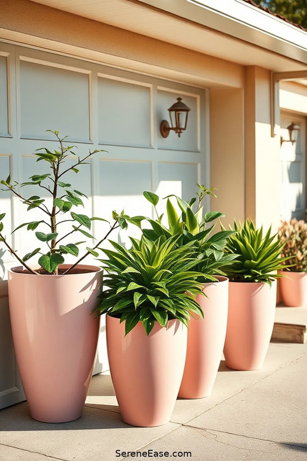 17 Ways to Incorporate Pastels in a Mid-Century Modern Garage Style 15 Use Pastel Planters for Greenery for 17 Ways to Incorporate Pastels in a Mid-Century Modern Garage Style
