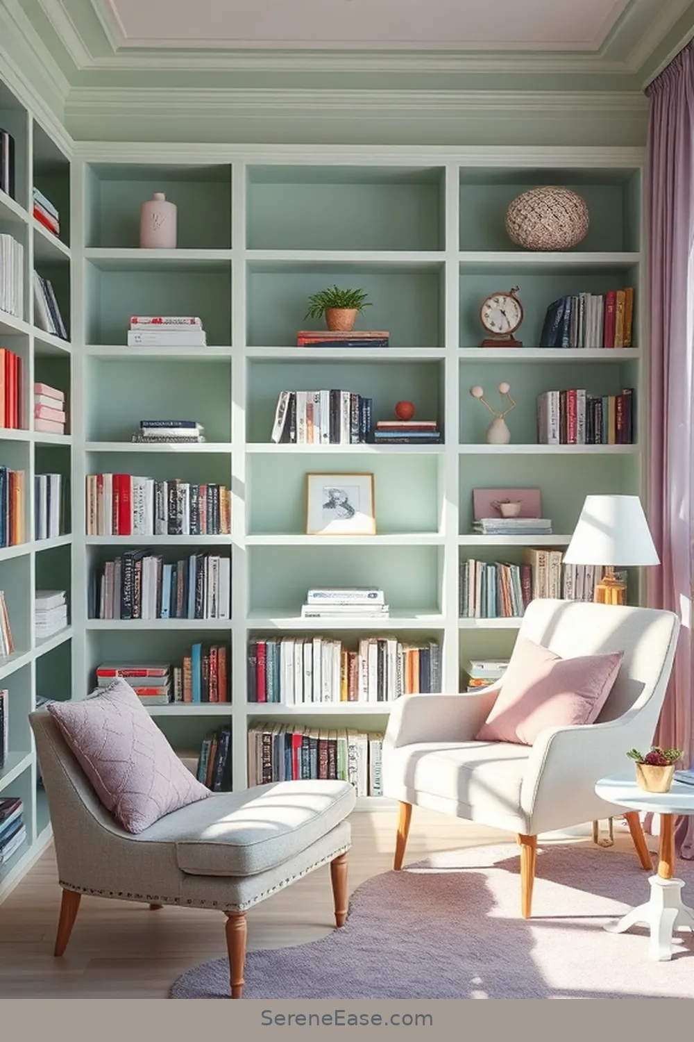 Choose a Soft Pastel Color Palette for 17 Ways to Incorporate Pastels in a Scandinavian Style Library