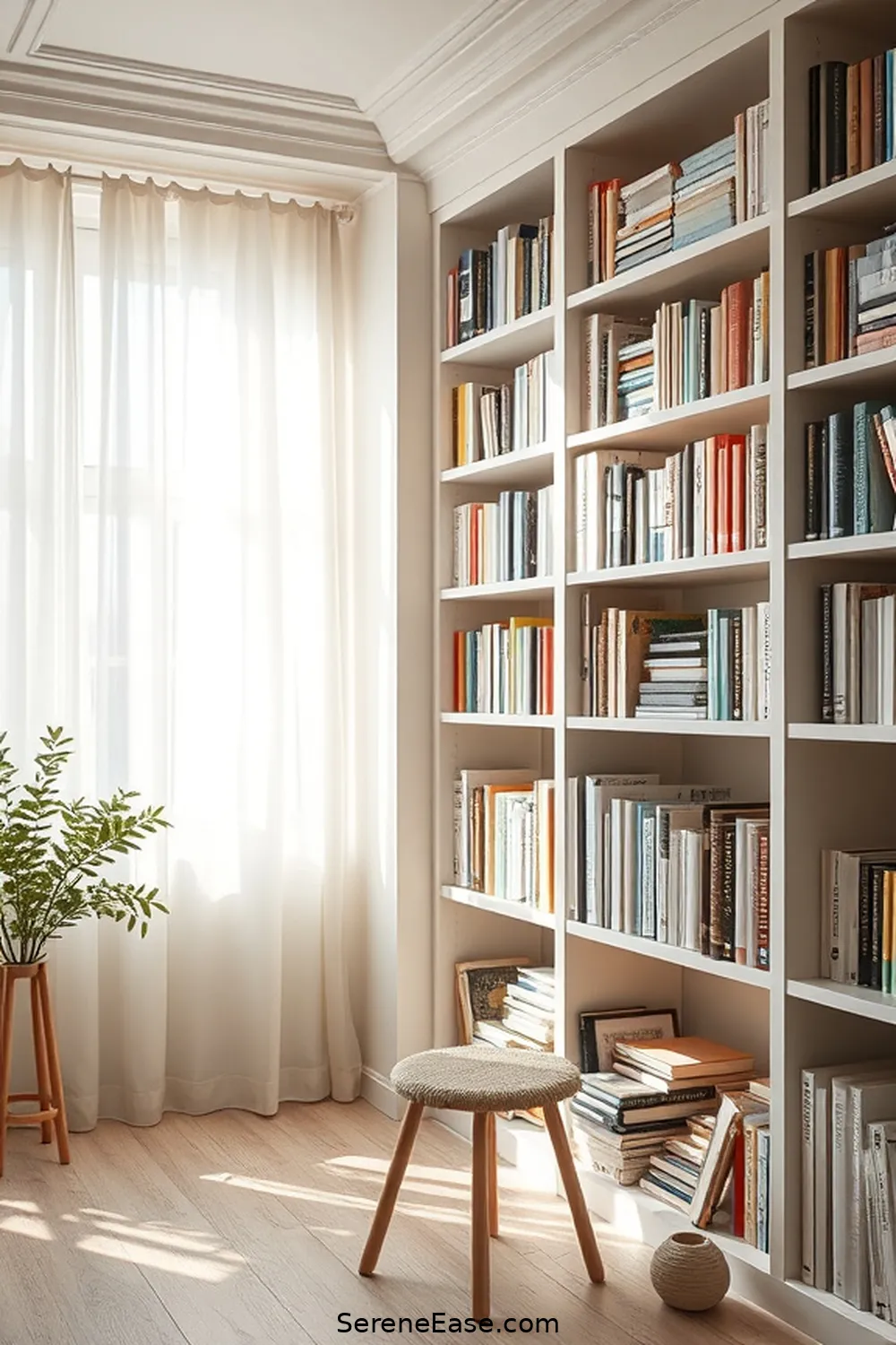 Display Pastel Decorative Books for 17 Ways to Incorporate Pastels in a Scandinavian Style Library