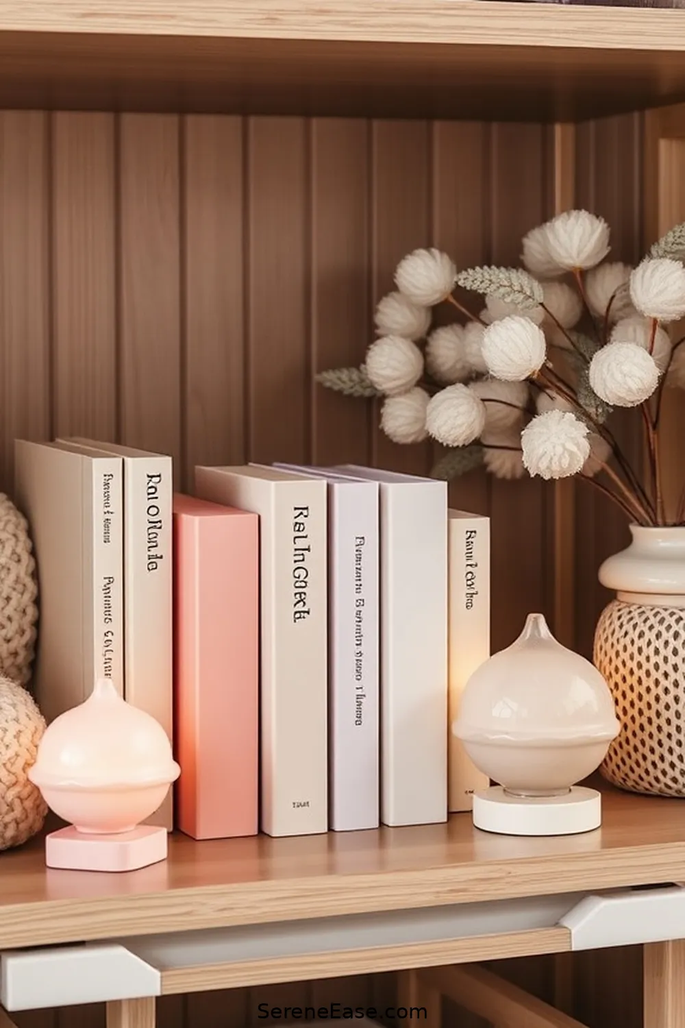 Select Pastel Bookends for 17 Ways to Incorporate Pastels in a Scandinavian Style Library
