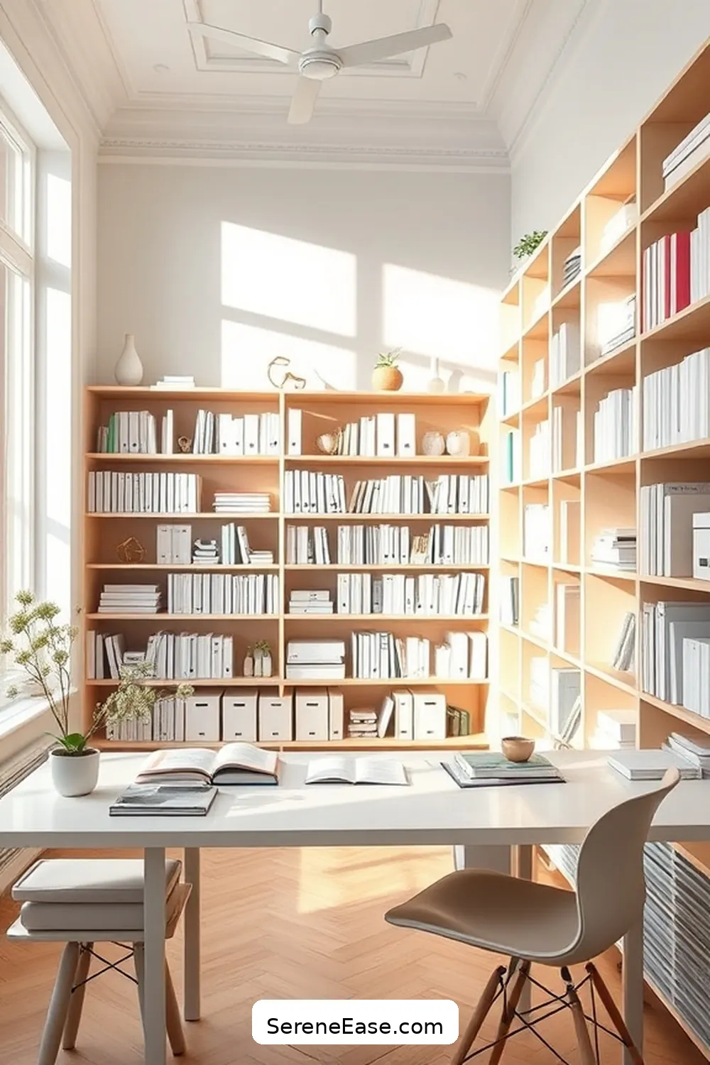 Use Pastel Stationery and Organizers for 17 Ways to Incorporate Pastels in a Scandinavian Style Library
