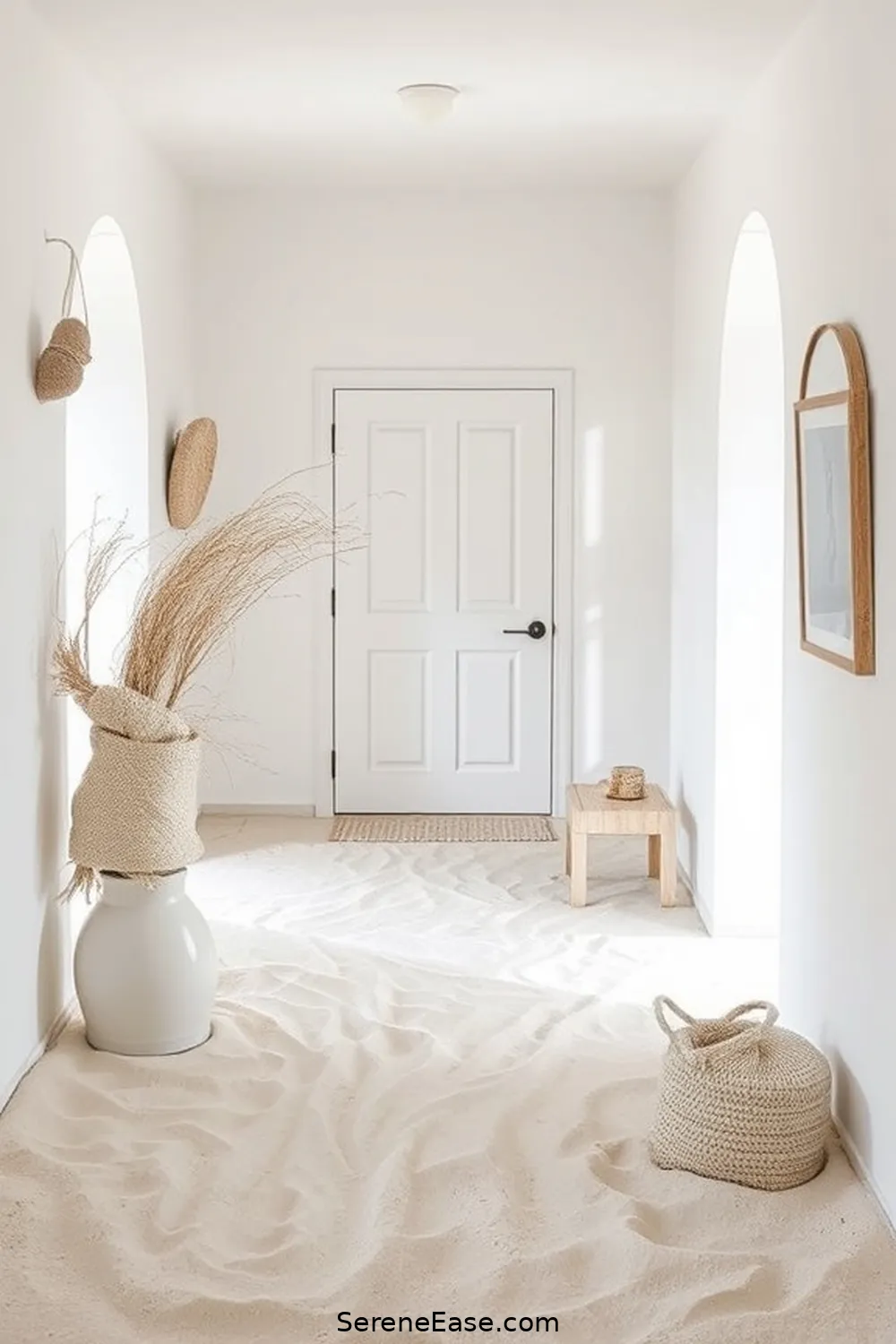 18 Monochromatic Entryway Ideas in Coastal Style 19 Coastal Dune Textures for 18 Monochromatic Entryway Ideas in Coastal Style