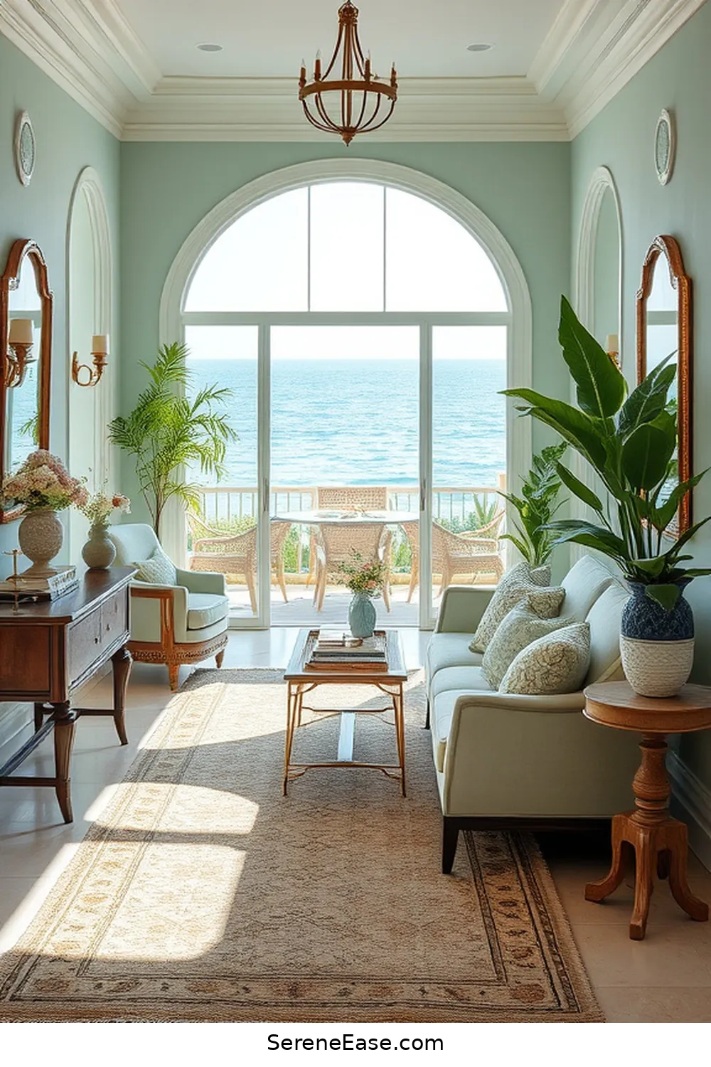 18 Monochromatic Entryway Ideas in Coastal Style 6 Seafoam Green Retreat for 18 Monochromatic Entryway Ideas in Coastal Style