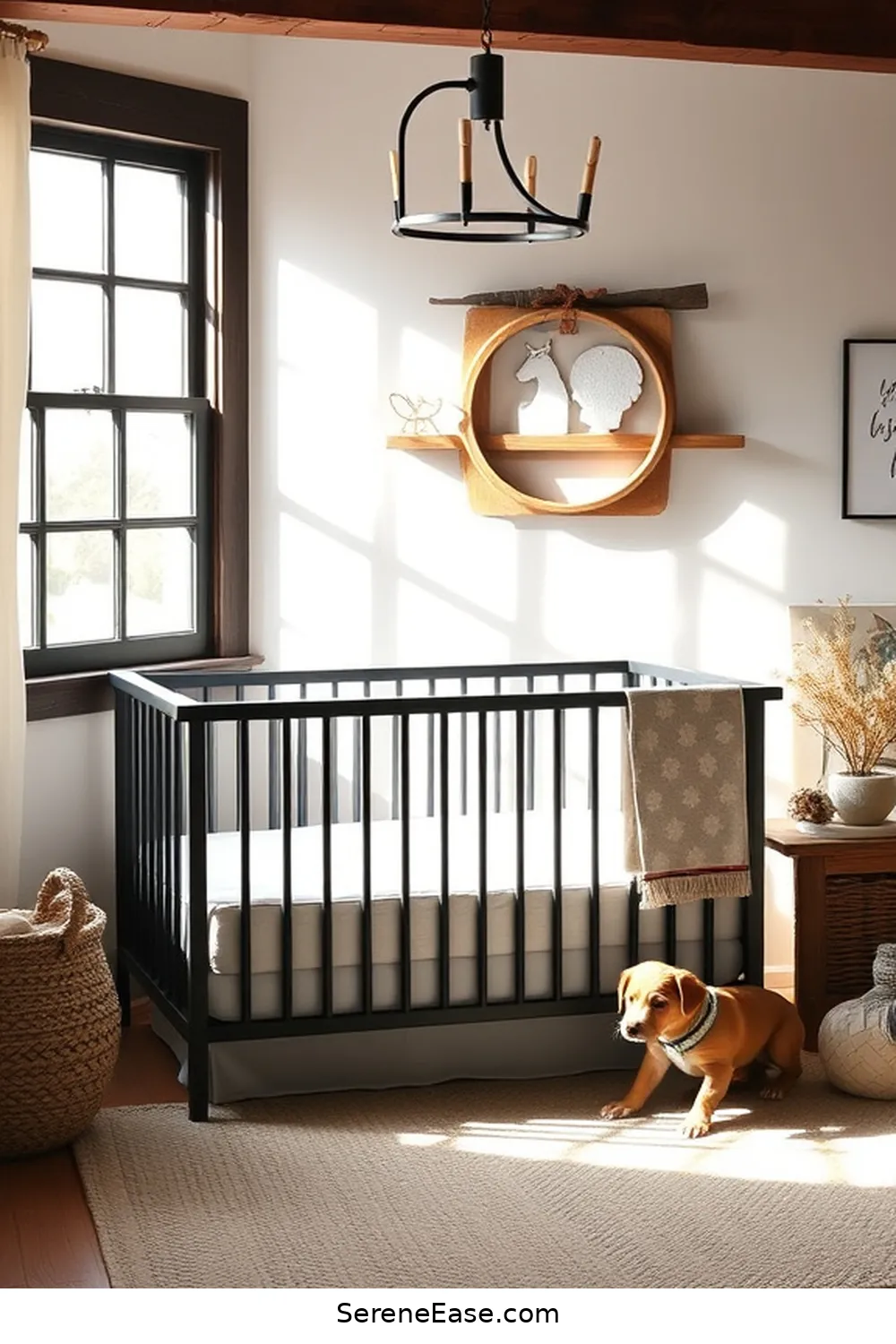 18 Tips for Designing a Black and White Rustic Nursery Style 15 Consider a Black and White Crib for 18 Tips for Designing a Black and White Rustic Nursery Style