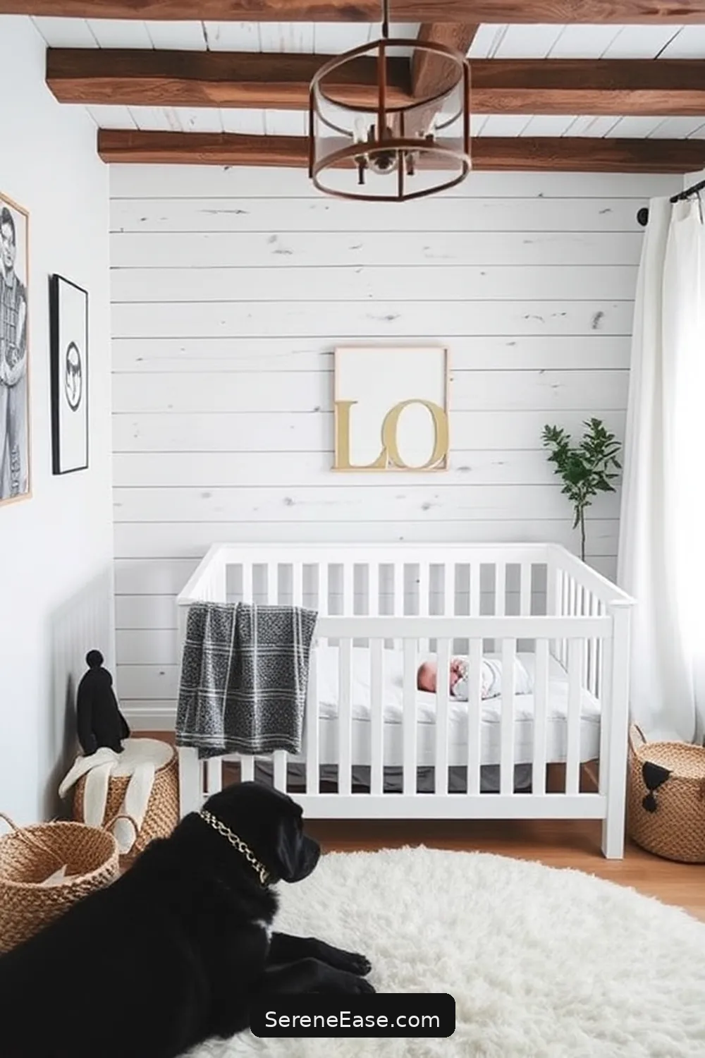 18 Tips for Designing a Black and White Rustic Nursery Style 17 Embrace Minimalism for 18 Tips for Designing a Black and White Rustic Nursery Style
