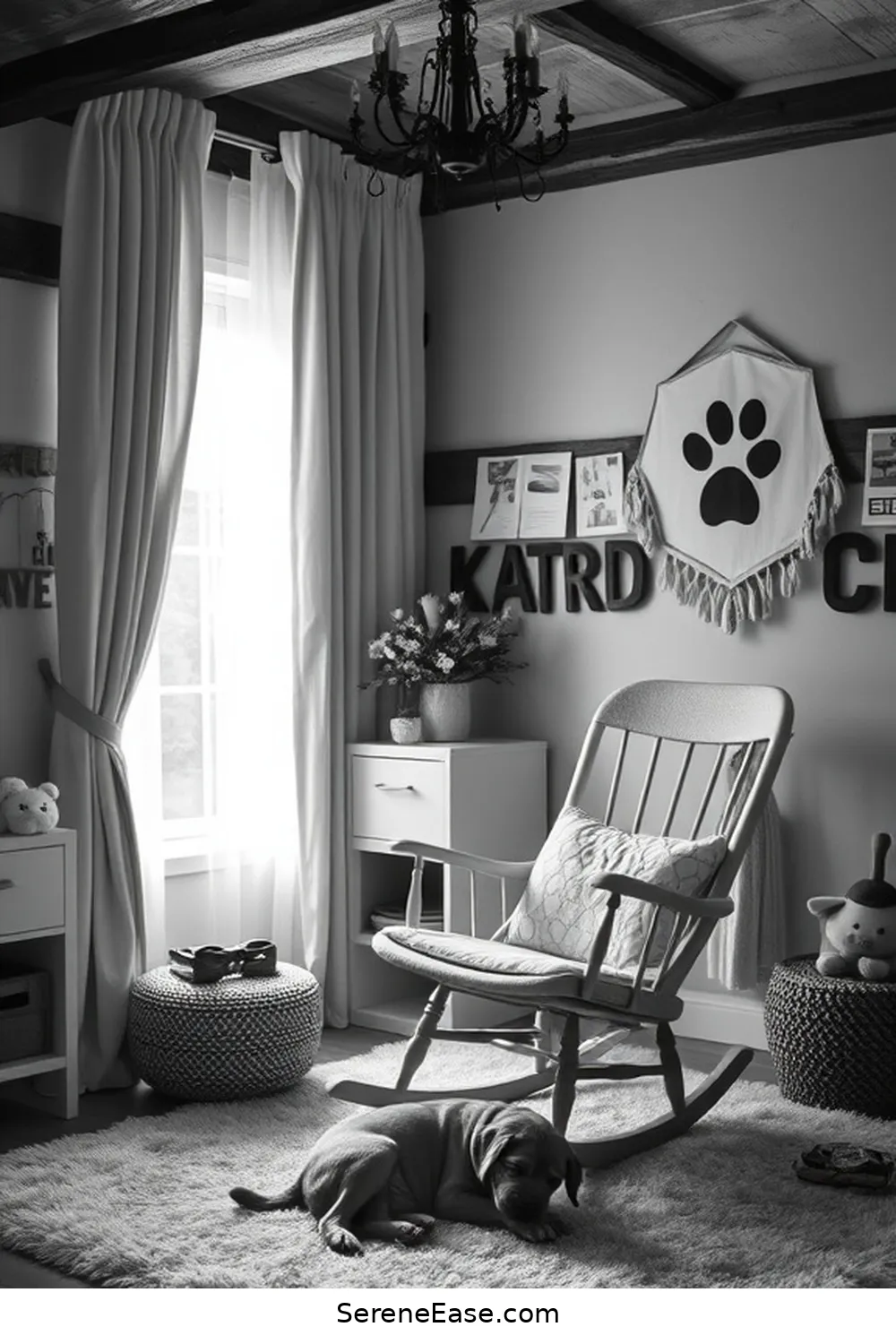 18 Tips for Designing a Black and White Rustic Nursery Style 9 Include Soft Lighting for 18 Tips for Designing a Black and White Rustic Nursery Style