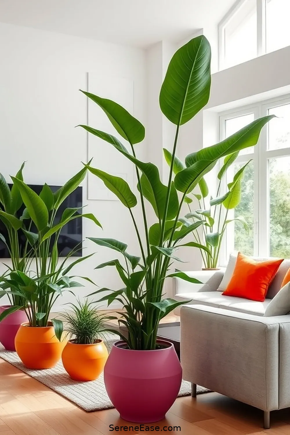 18 Ways to Achieve Bold and Bright Minimalist Living Room Style 18 Add Pops of Color With Plants for 18 Ways to Achieve Bold and Bright Minimalist Living Room Style