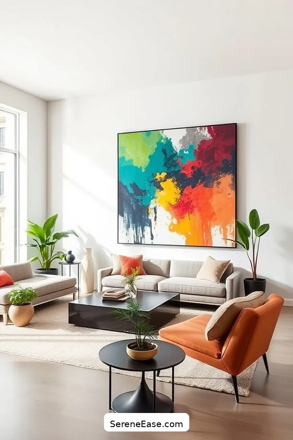 18 Ways to Achieve Bold and Bright Minimalist Living Room Style 13 Choose a Hero Piece for 18 Ways to Achieve Bold and Bright Minimalist Living Room Style