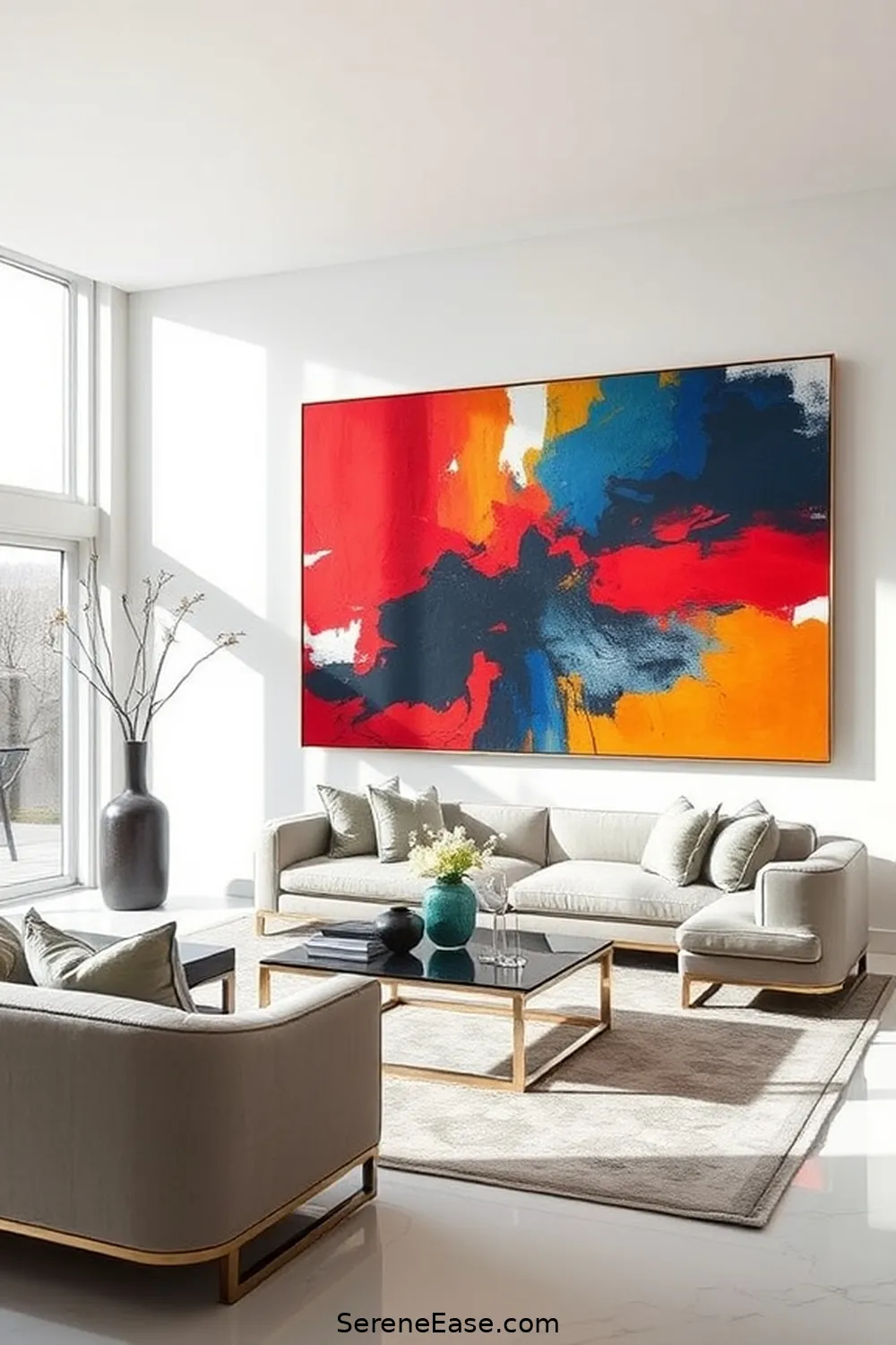 18 Ways to Achieve Bold and Bright Minimalist Living Room Style 14 Create a Focal Point for 18 Ways to Achieve Bold and Bright Minimalist Living Room Style