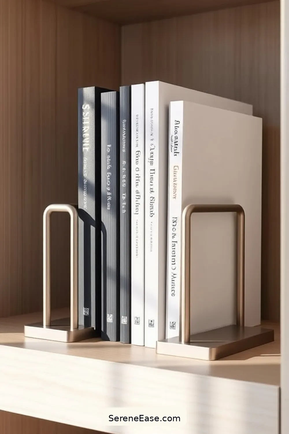 18 Ways to Achieve Monochromatic Scandinavian Style in a Library 14 Select Sleek Bookends for 18 Ways to Achieve Monochromatic Scandinavian Style in a Library