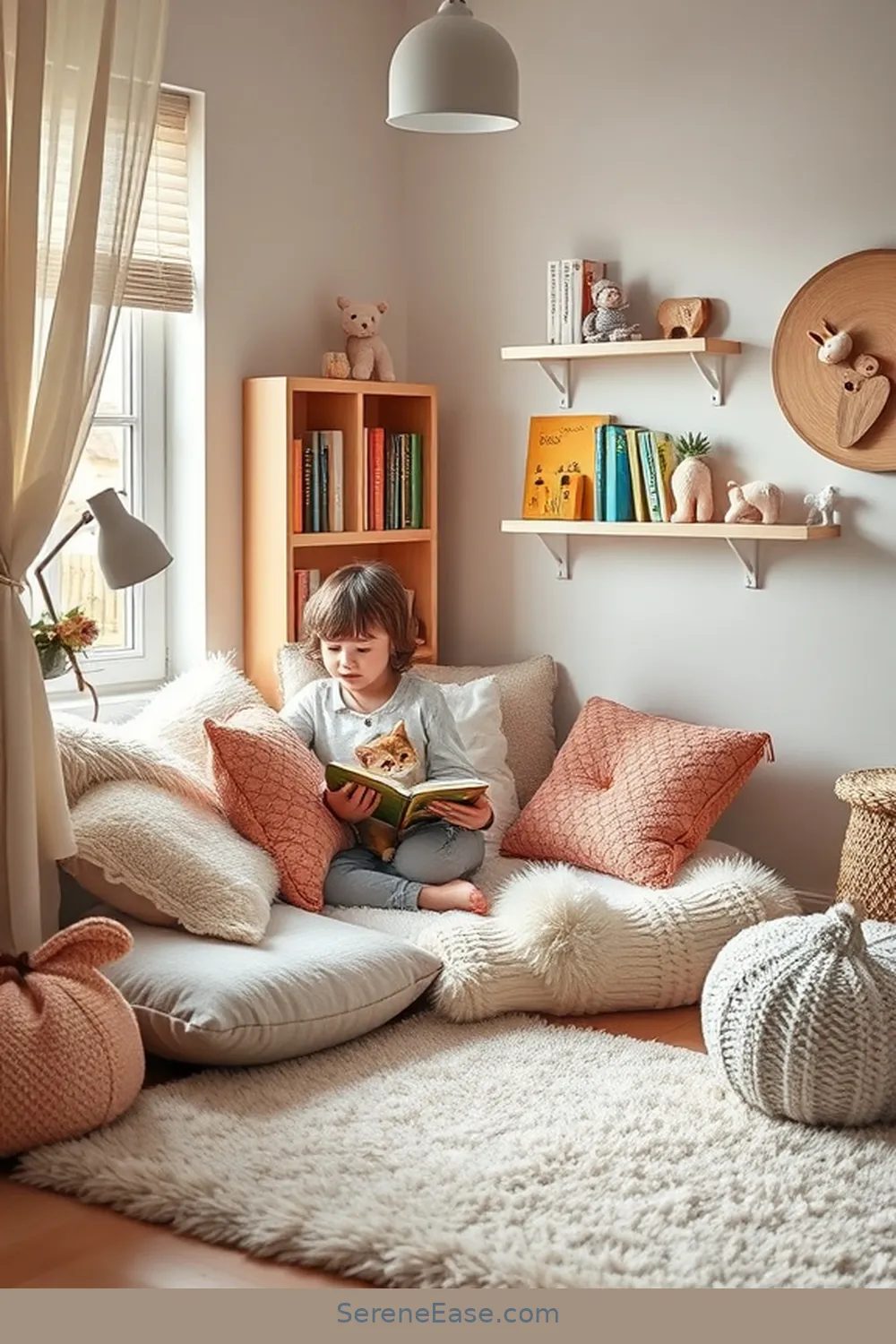 18 Ways to Create a Bold and Bright Scandinavian Style Nursery 7 Create a Cozy Reading Nook for 18 Ways to Create a Bold and Bright Scandinavian Style Nursery