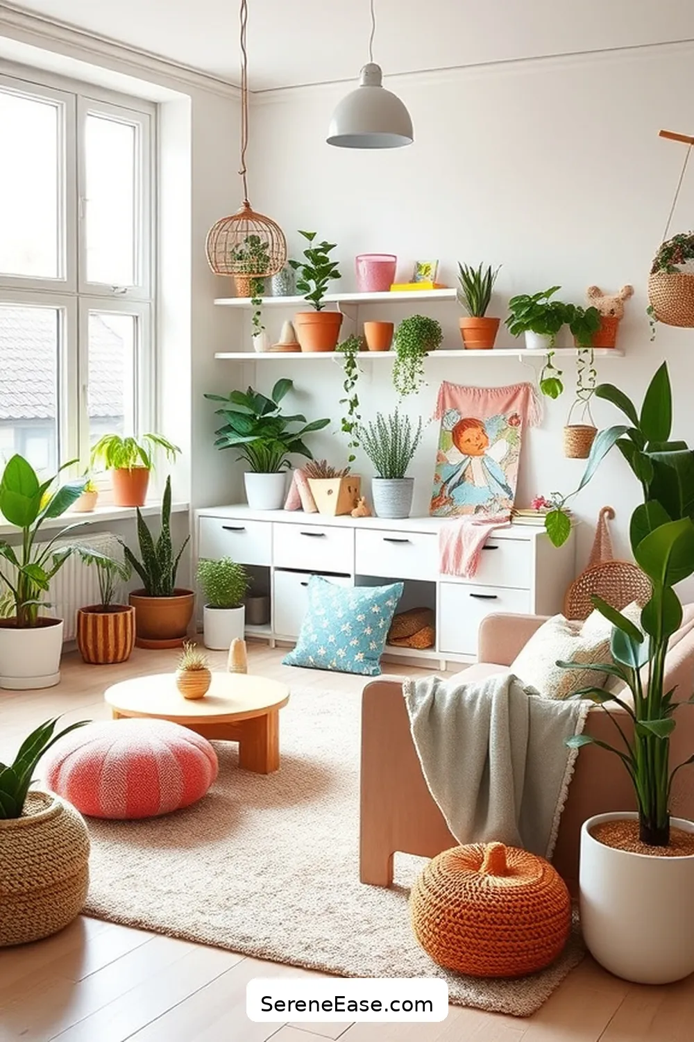 18 Ways to Create a Bold and Bright Scandinavian Style Nursery 14 Incorporate Plants for a Touch of Nature for 18 Ways to Create a Bold and Bright Scandinavian Style Nursery