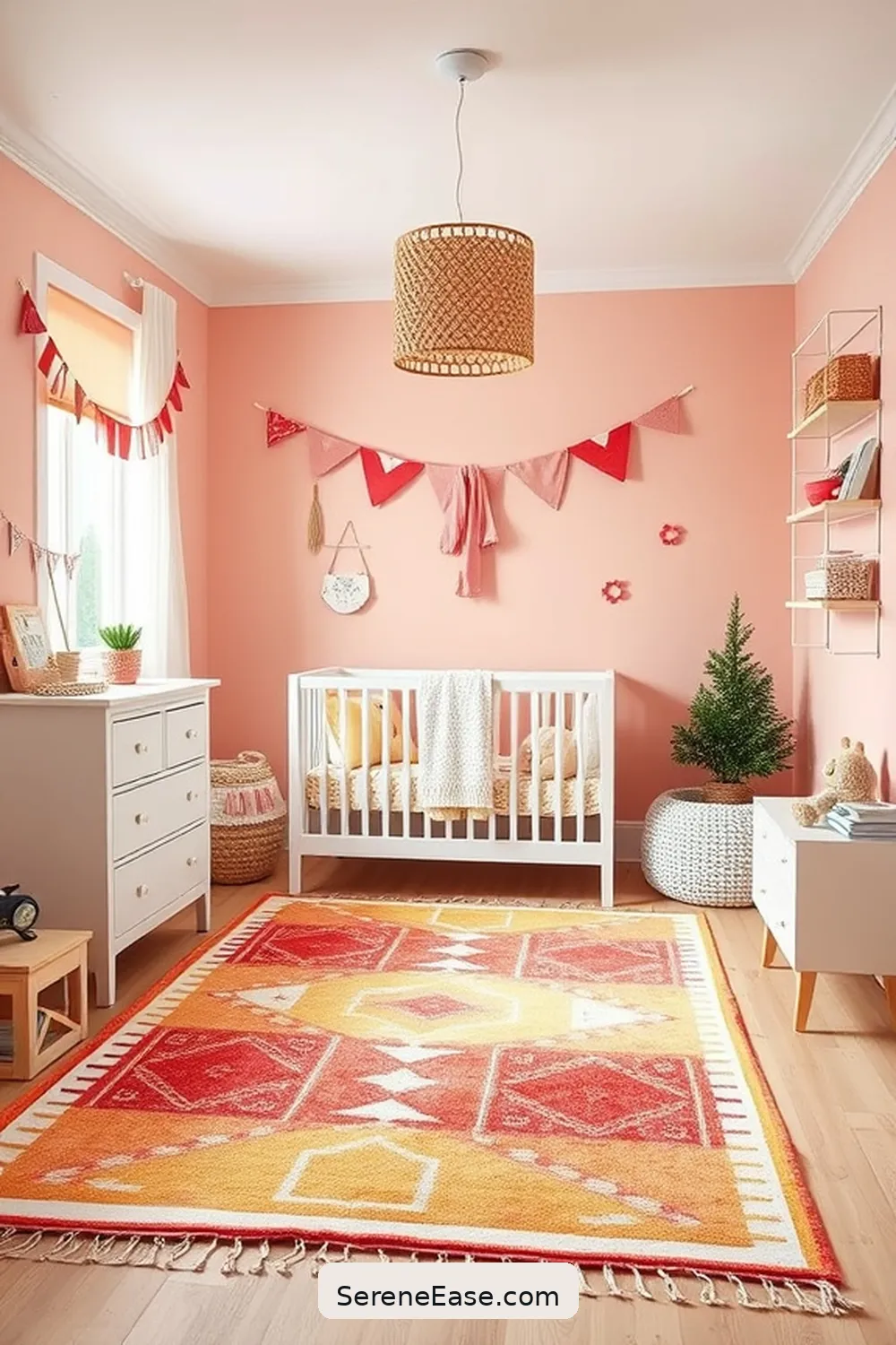 18 Ways to Create a Bold and Bright Scandinavian Style Nursery 13 Select Cheerful Rugs to Ground the Space for 18 Ways to Create a Bold and Bright Scandinavian Style Nursery
