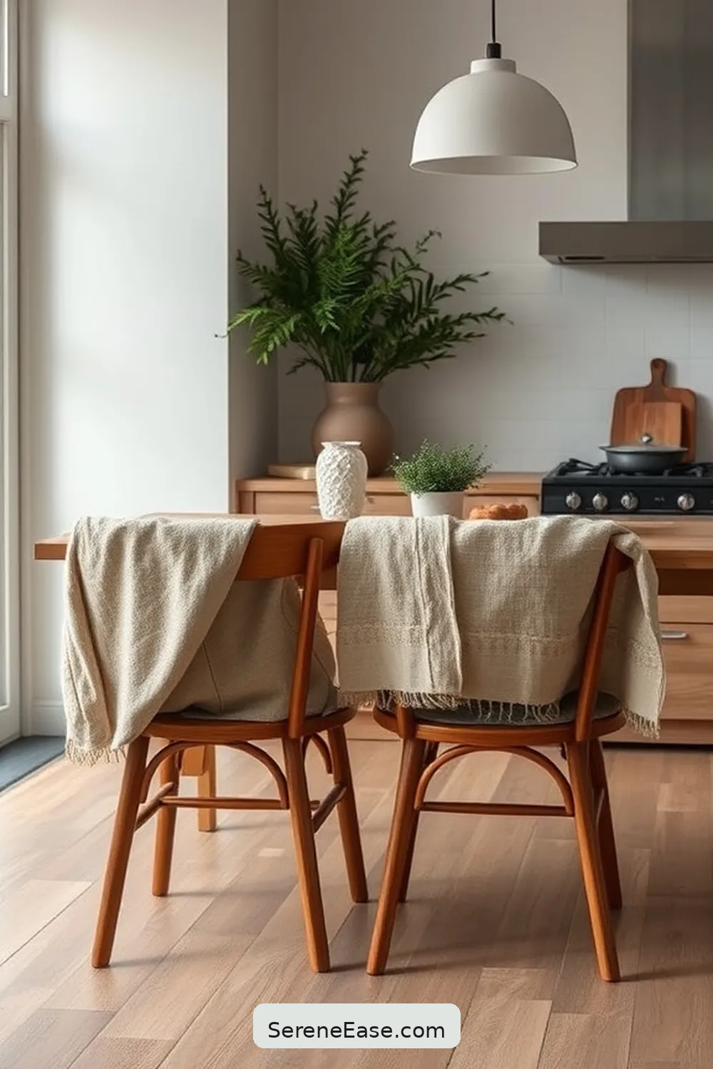 18 Ways to Incorporate Earth Tones in Minimalist Kitchen Style 7 Add Textured Fabrics for 18 Ways to Incorporate Earth Tones in Minimalist Kitchen Style