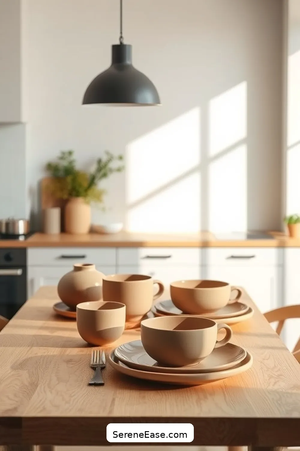18 Ways to Incorporate Earth Tones in Minimalist Kitchen Style 16 Choose Minimalist Dinnerware for 18 Ways to Incorporate Earth Tones in Minimalist Kitchen Style