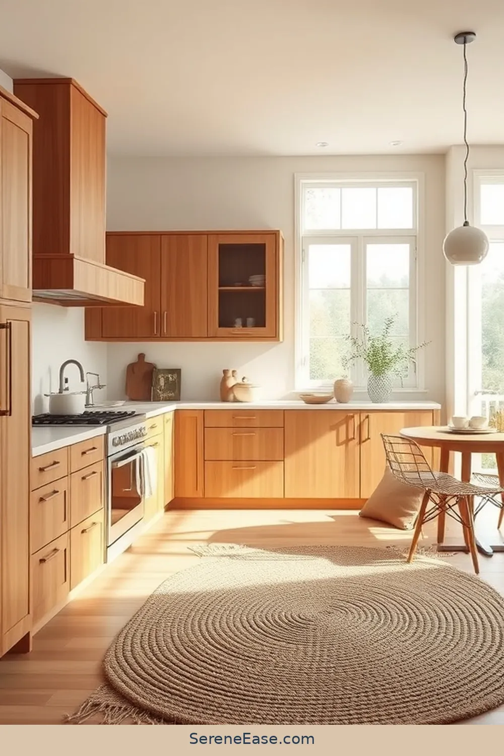 18 Ways to Incorporate Earth Tones in Minimalist Kitchen Style 17 Incorporate Natural Fiber Rugs for 18 Ways to Incorporate Earth Tones in Minimalist Kitchen Style