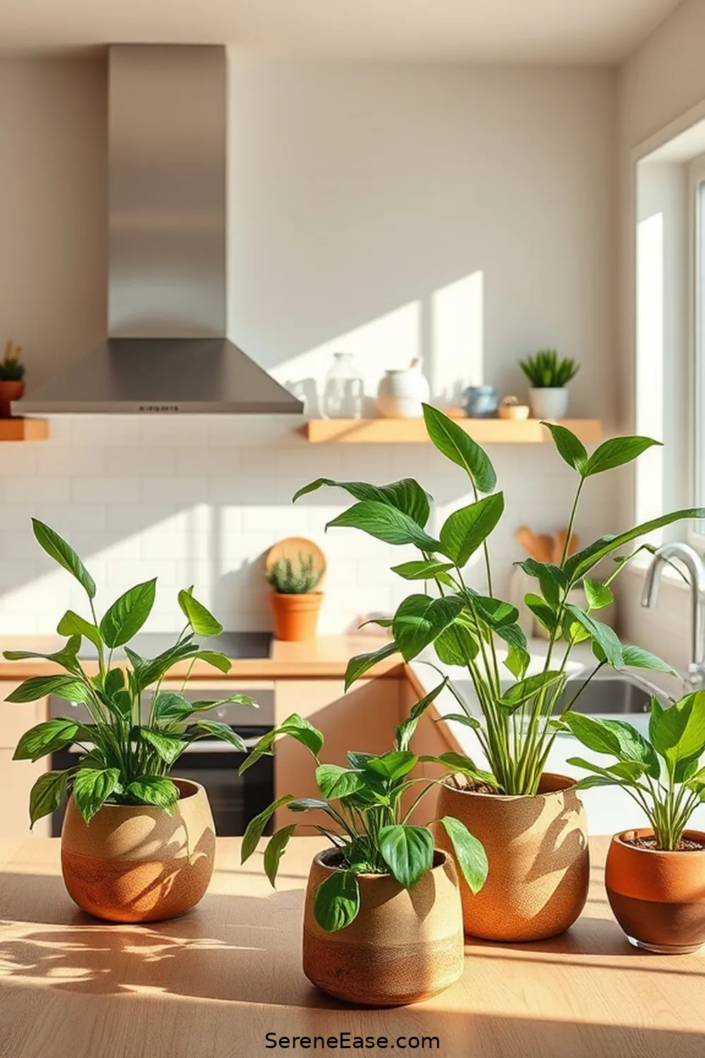 18 Ways to Incorporate Earth Tones in Minimalist Kitchen Style 8 Integrate Greenery and Plants for 18 Ways to Incorporate Earth Tones in Minimalist Kitchen Style