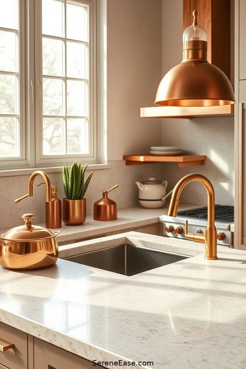18 Ways to Incorporate Earth Tones in Minimalist Kitchen Style 18 Use Warm Metallic Finishes for 18 Ways to Incorporate Earth Tones in Minimalist Kitchen Style