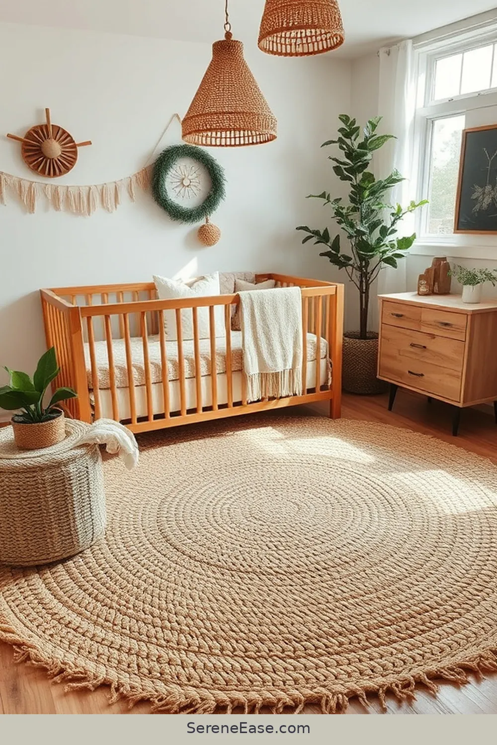 18 Ways to Incorporate Earth Tones in Rustic Nursery Style 6 Add Natural Fiber Rugs for 18 Ways to Incorporate Earth Tones in Rustic Nursery Style