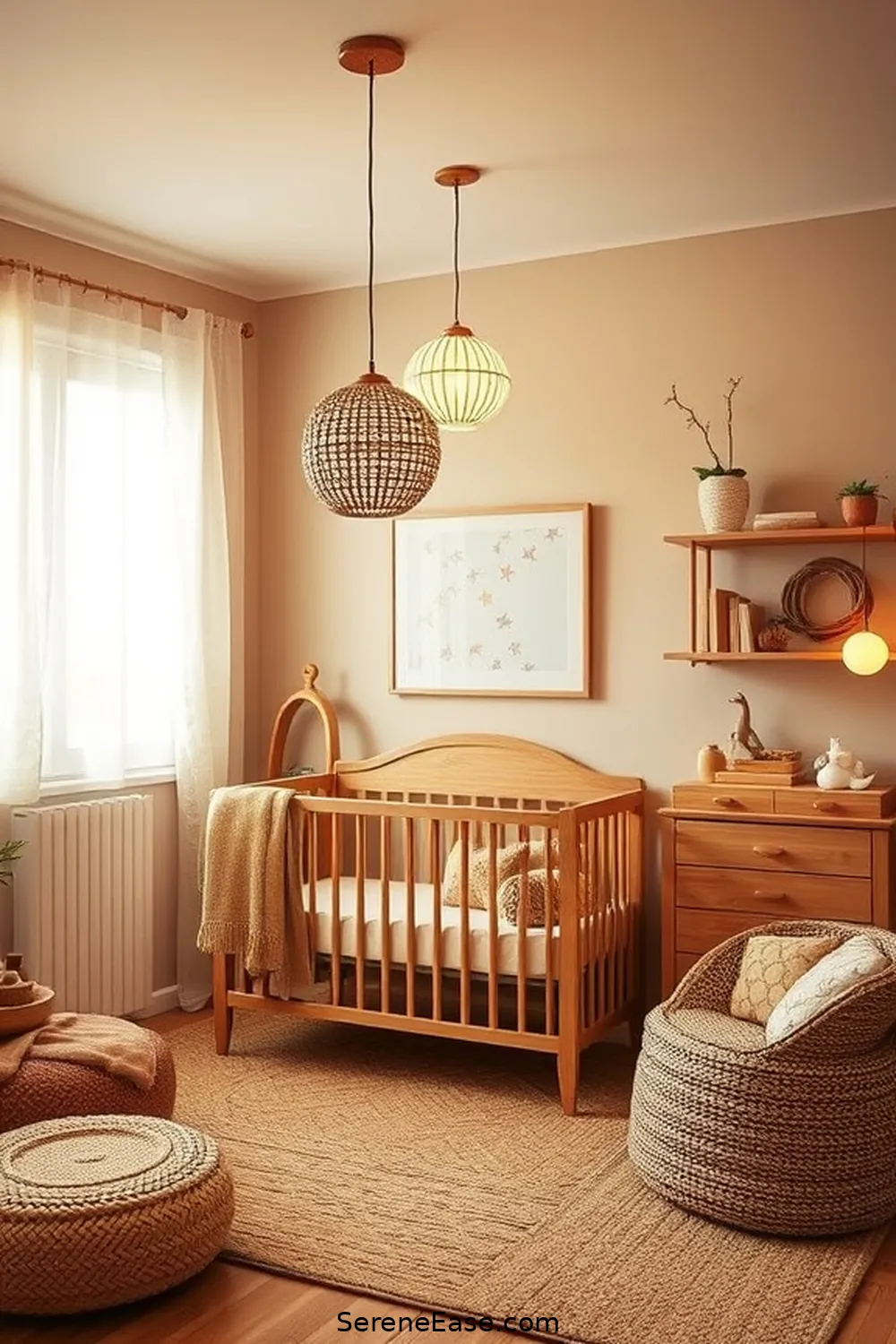 18 Ways to Incorporate Earth Tones in Rustic Nursery Style 19 Include Soft Lighting Options for 18 Ways to Incorporate Earth Tones in Rustic Nursery Style