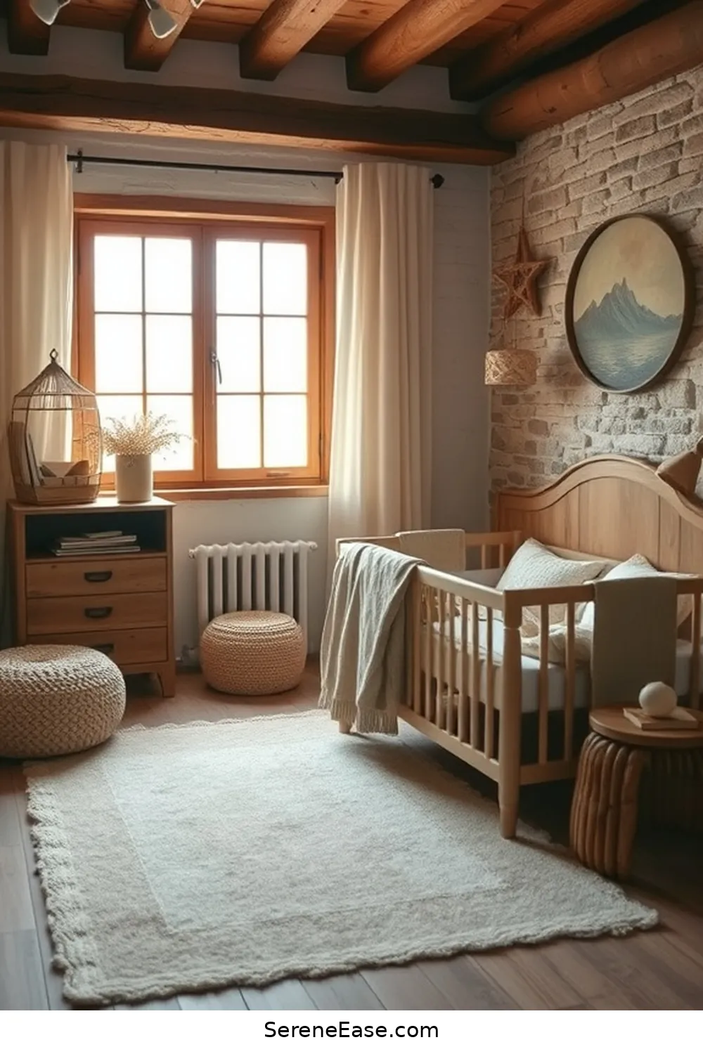 18 Ways to Incorporate Earth Tones in Rustic Nursery Style 15 Incorporate Stone Elements for 18 Ways to Incorporate Earth Tones in Rustic Nursery Style