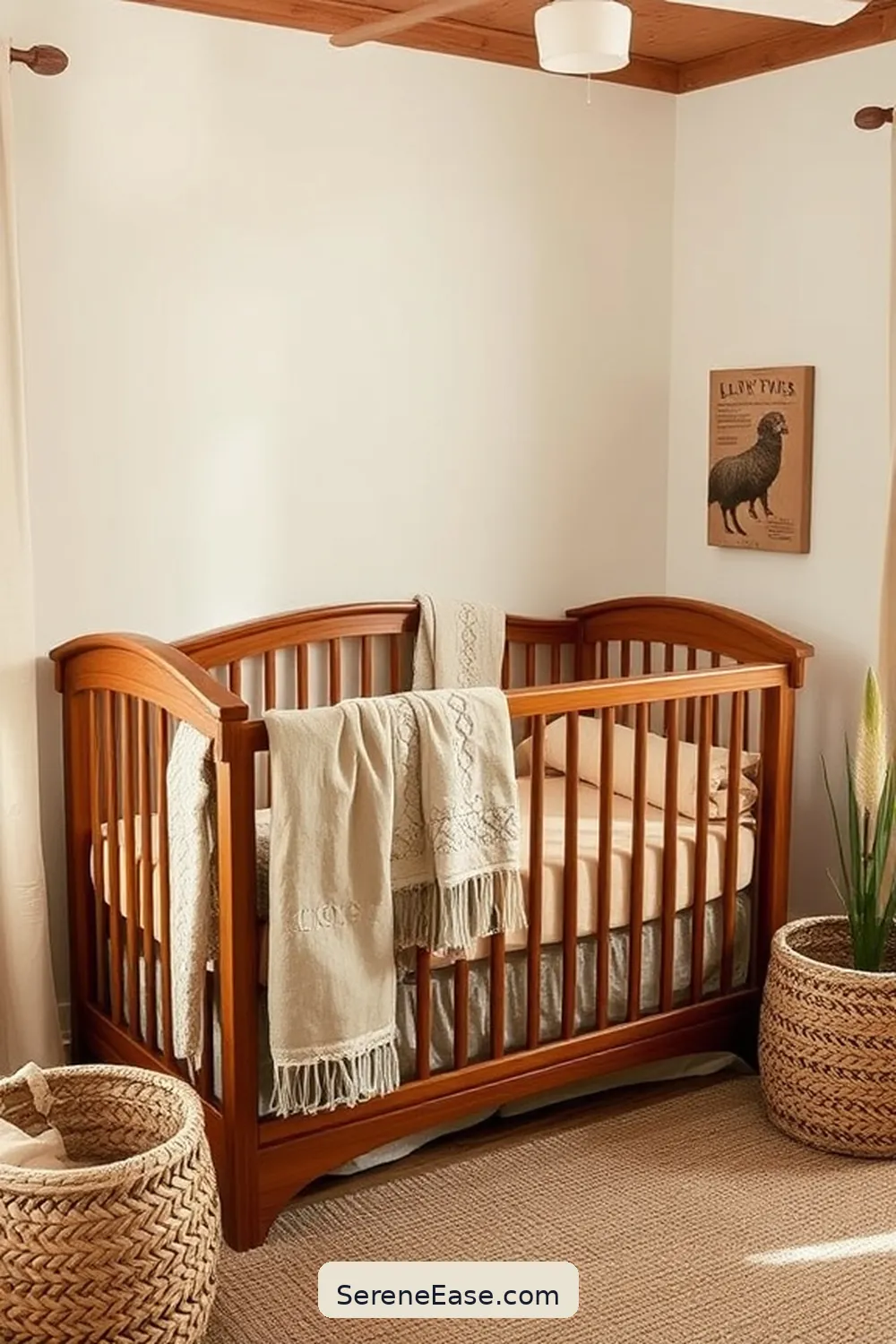 18 Ways to Incorporate Earth Tones in Rustic Nursery Style 13 Install a Rustic Crib for 18 Ways to Incorporate Earth Tones in Rustic Nursery Style