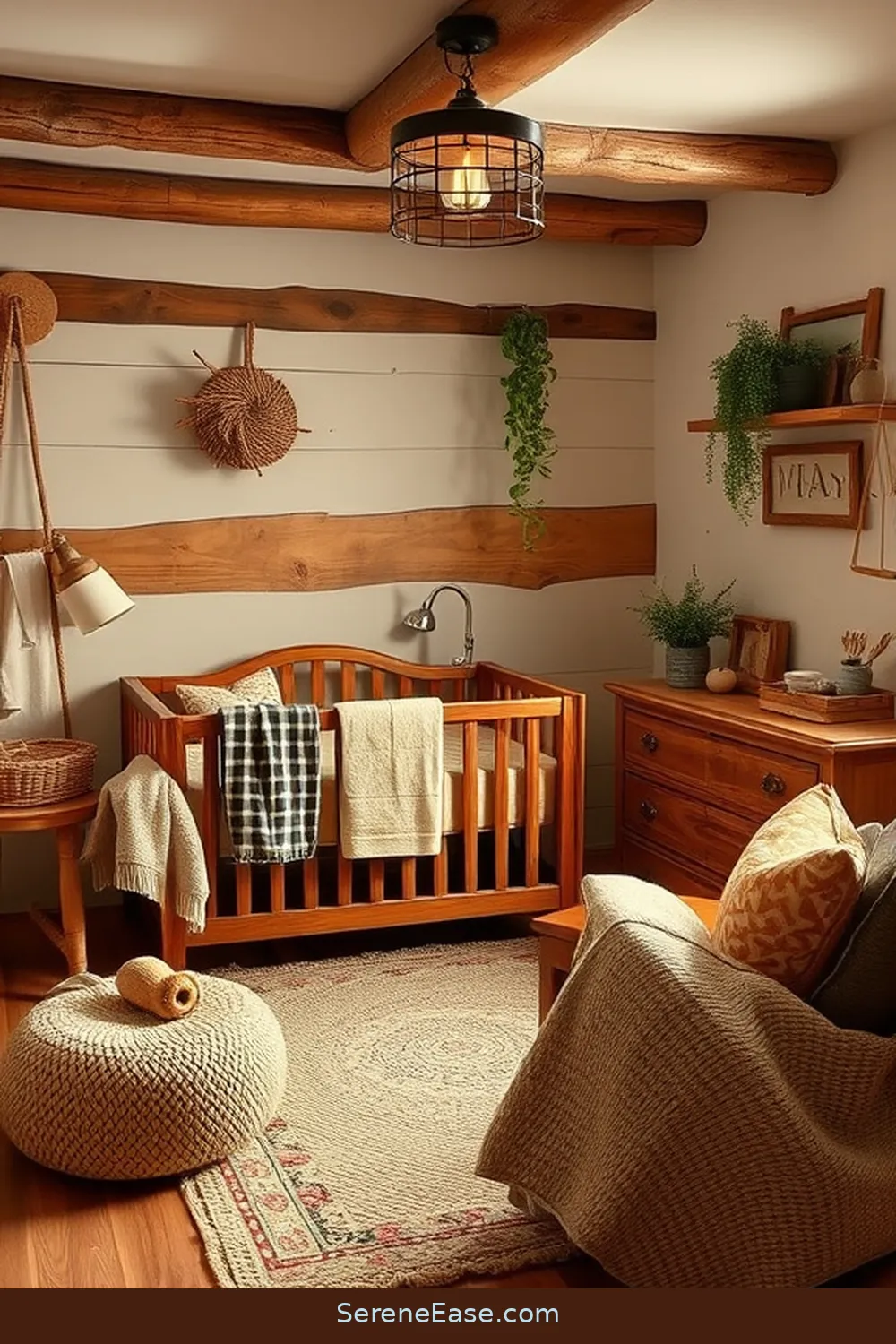 18 Ways to Incorporate Earth Tones in Rustic Nursery Style 3 Opt for Wooden Furniture for 18 Ways to Incorporate Earth Tones in Rustic Nursery Style