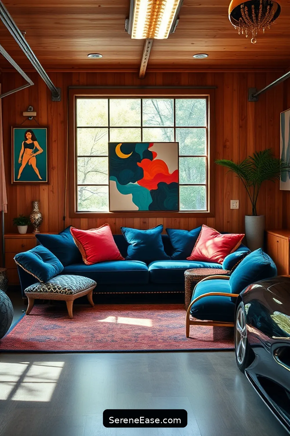 18 Ways to Incorporate Jewel Tones in Mid-Century Modern Style Garages 14 Accessorize With Jewel Tone Decor for 18 Ways to Incorporate Jewel Tones in Mid-Century Modern Style Garages