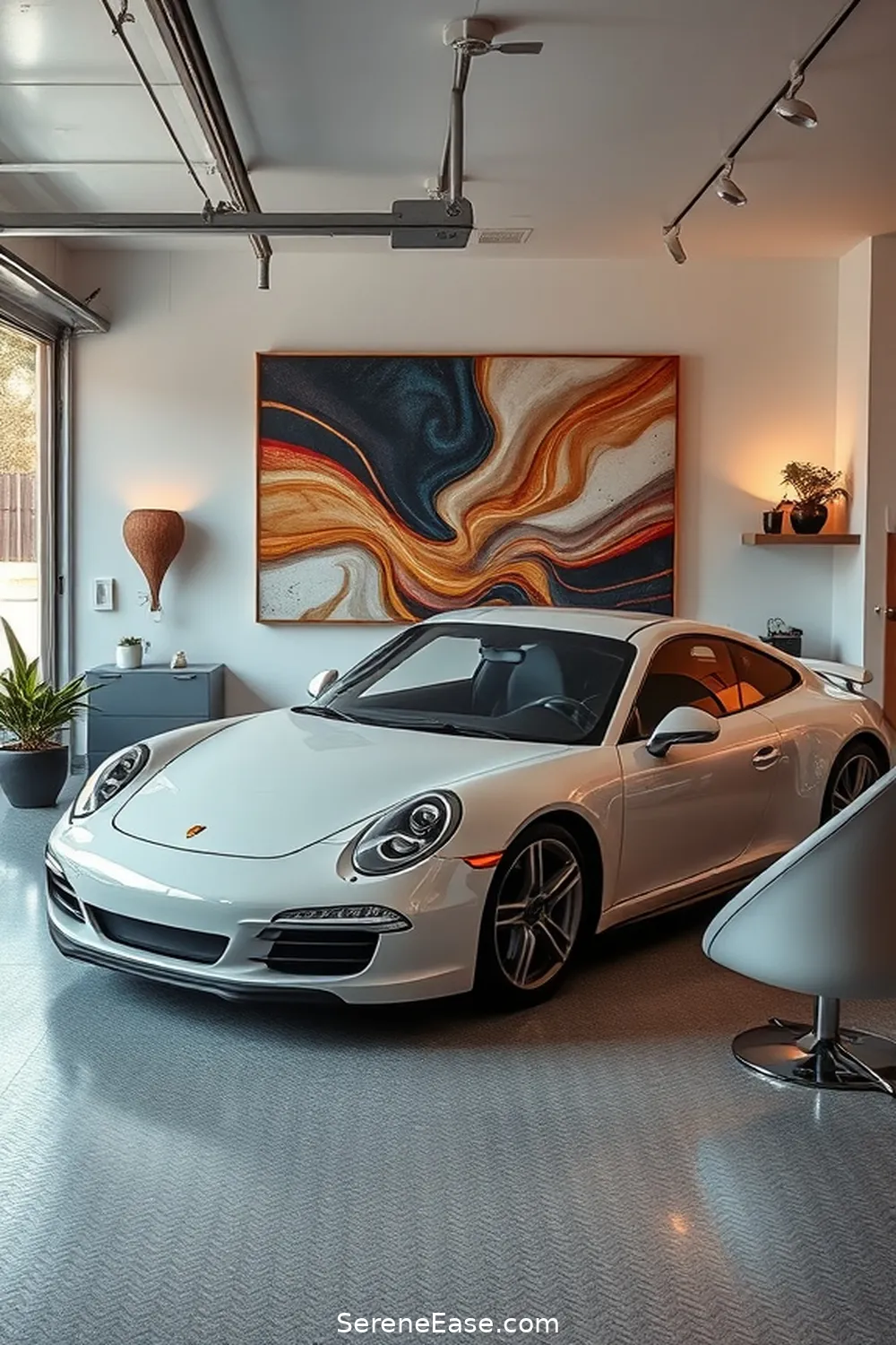 18 Ways to Incorporate Metallic Accents in Mid-Century Modern Style Garage 9 Gold or Silver Accents in Artwork for 18 Ways to Incorporate Metallic Accents in Mid-Century Modern Style Garage
