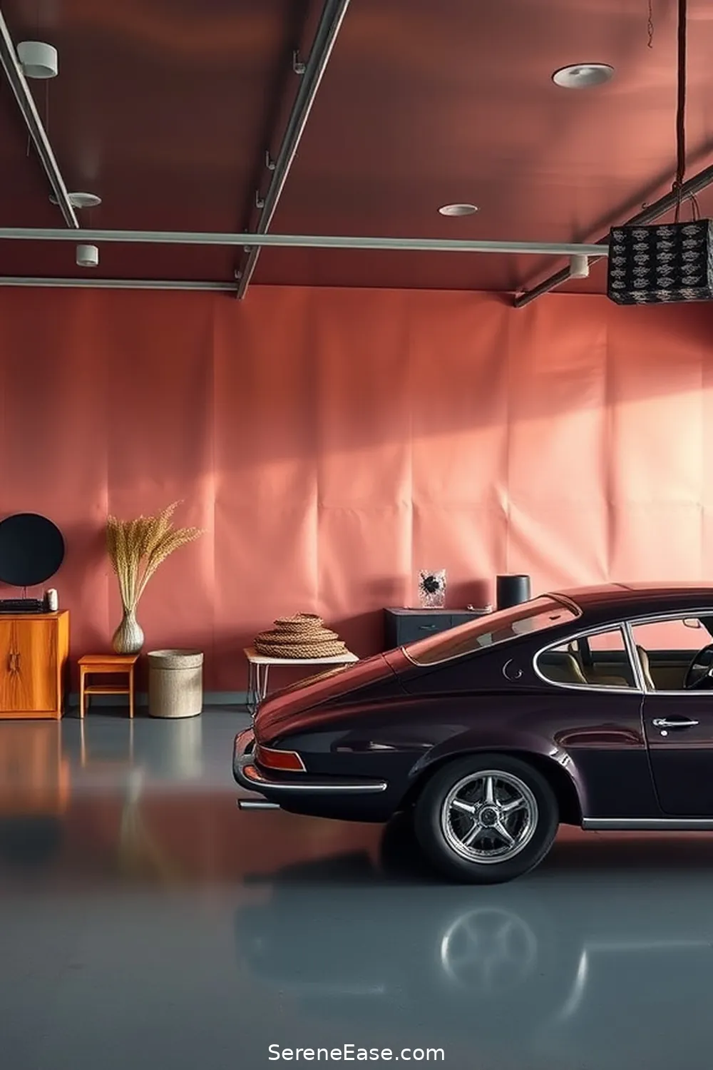 18 Ways to Incorporate Metallic Accents in Mid-Century Modern Style Garage 17 Metallic Paint for Feature Walls for 18 Ways to Incorporate Metallic Accents in Mid-Century Modern Style Garage