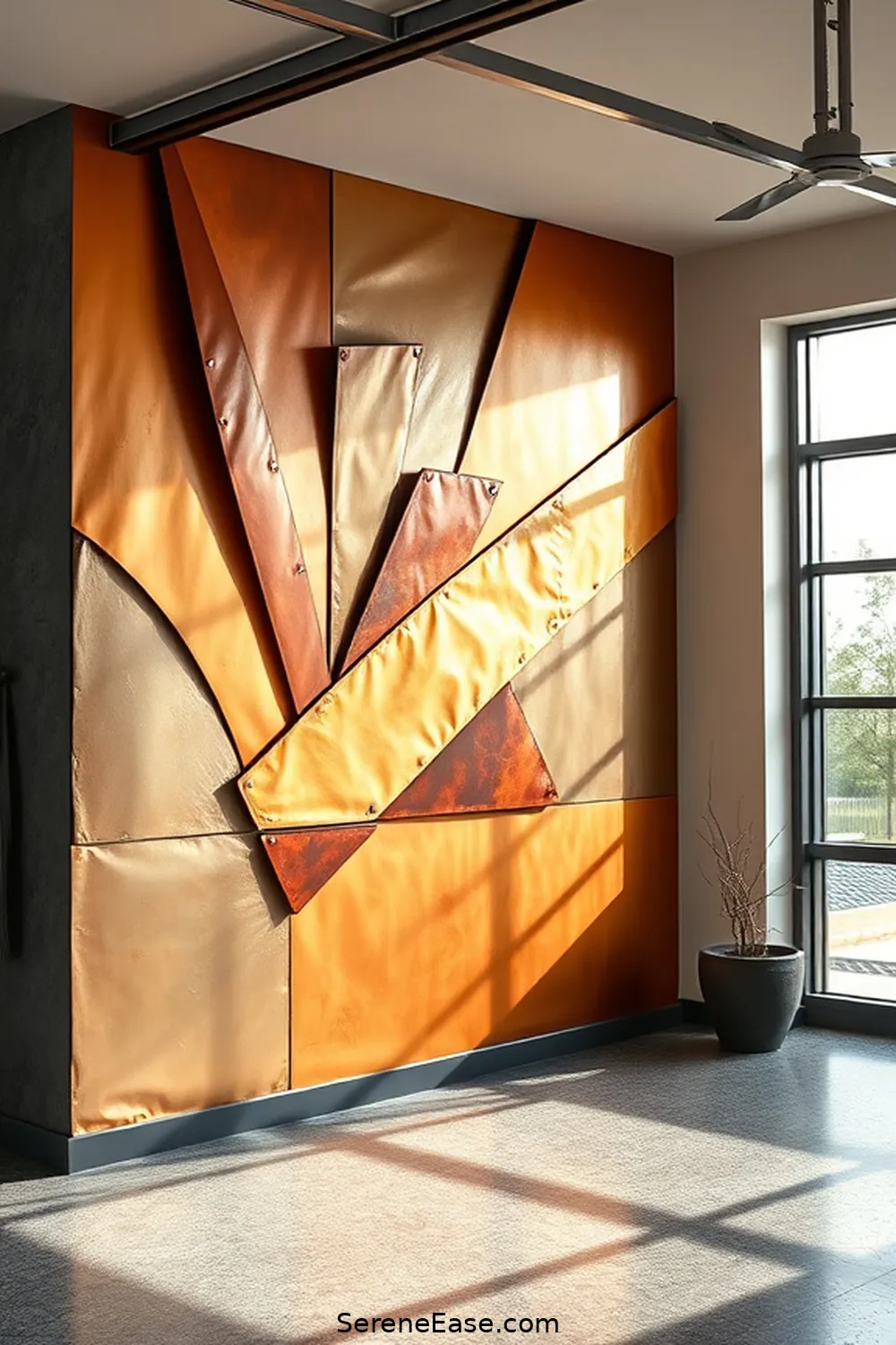 18 Ways to Incorporate Metallic Accents in Mid-Century Modern Style Garage 4 Metallic Wall Art for 18 Ways to Incorporate Metallic Accents in Mid-Century Modern Style Garage