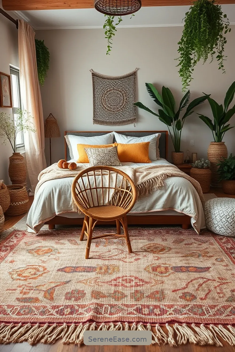 18 Ways to Incorporate Metallic Accents in Your Bohemian Bedroom Style 13 Accent Rugs With Subtle Shine for 18 Ways to Incorporate Metallic Accents in Your Bohemian Bedroom Style