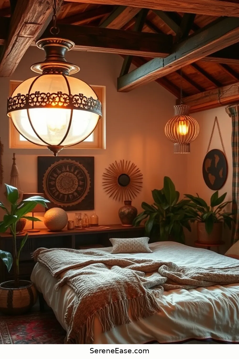 18 Ways to Incorporate Metallic Accents in Your Bohemian Bedroom Style 6 Metallic Accented Lighting Fixtures for 18 Ways to Incorporate Metallic Accents in Your Bohemian Bedroom Style