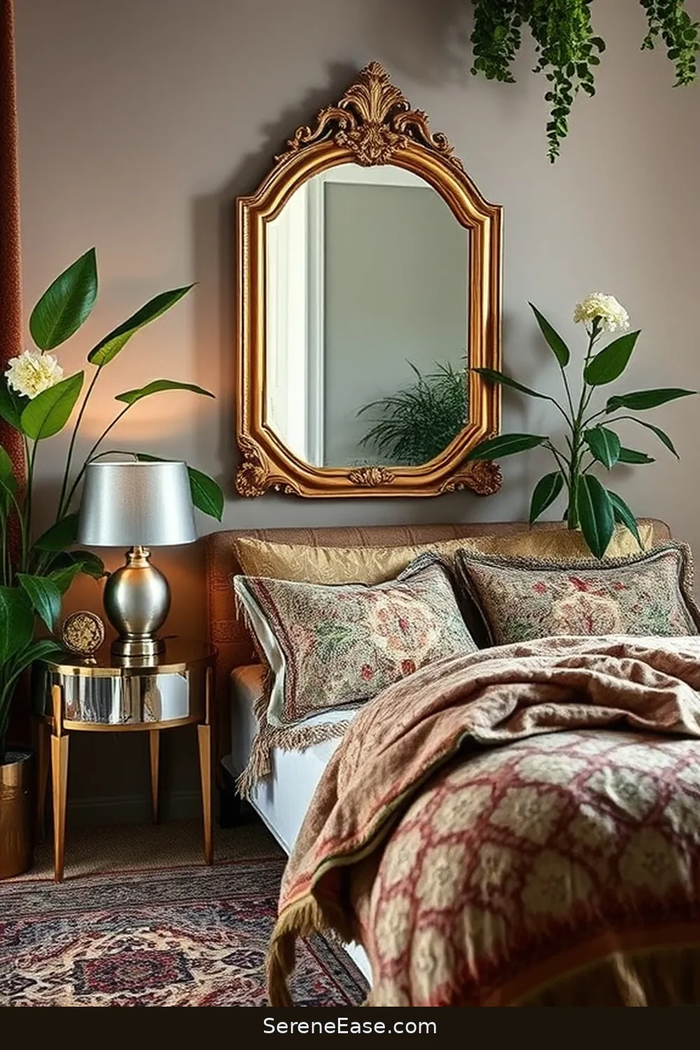 18 Ways to Incorporate Metallic Accents in Your Bohemian Bedroom Style 5 Reflective Furniture Pieces for 18 Ways to Incorporate Metallic Accents in Your Bohemian Bedroom Style