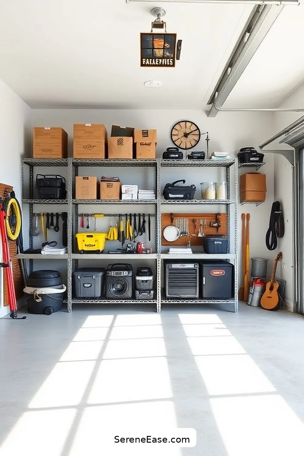 18 Ways to Incorporate Metallic Accents in Your Scandinavian Garage Style 4 Use Metal Shelving Units for Organization for 18 Ways to Incorporate Metallic Accents in Your Scandinavian Garage Style