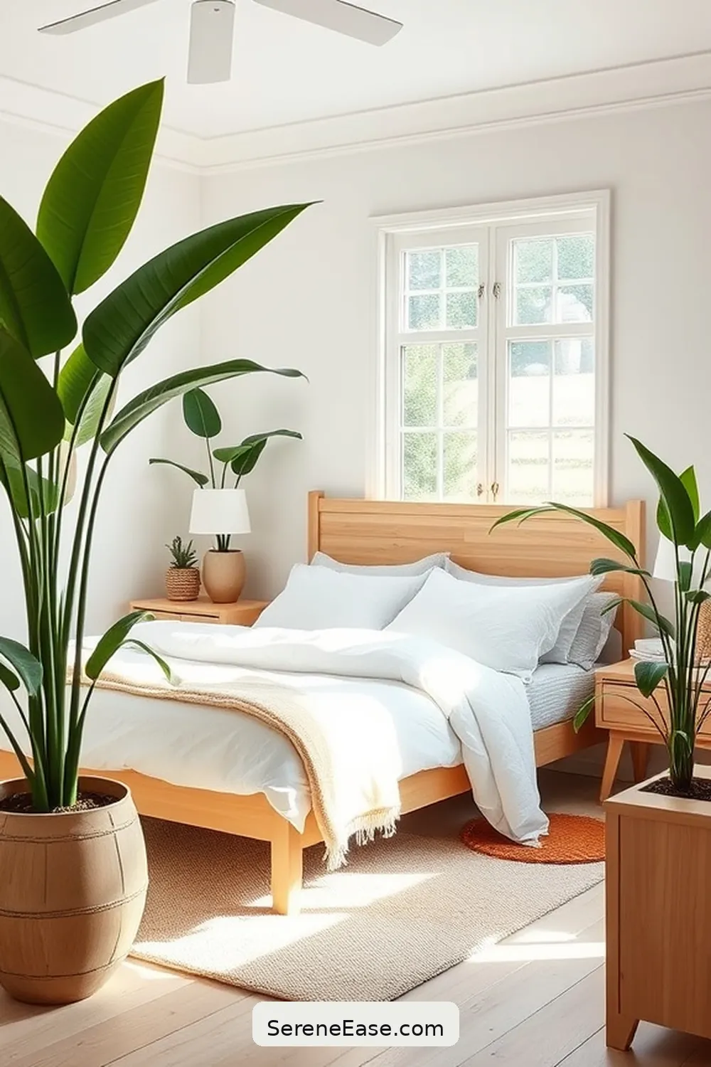 18 Ways to Incorporate Neutral Tones in Coastal Bedroom Style 19 Add Indoor Plants for Freshness for 18 Ways to Incorporate Neutral Tones in Coastal Bedroom Style