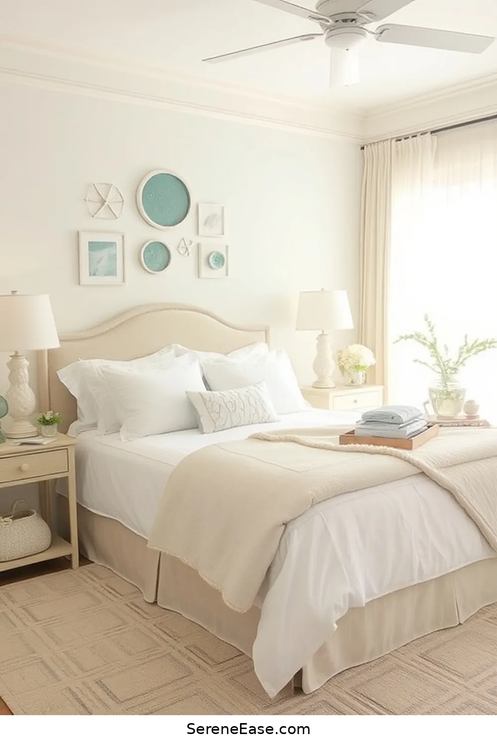 18 Ways to Incorporate Neutral Tones in Coastal Bedroom Style 14 Add Sea Glass Decor for 18 Ways to Incorporate Neutral Tones in Coastal Bedroom Style