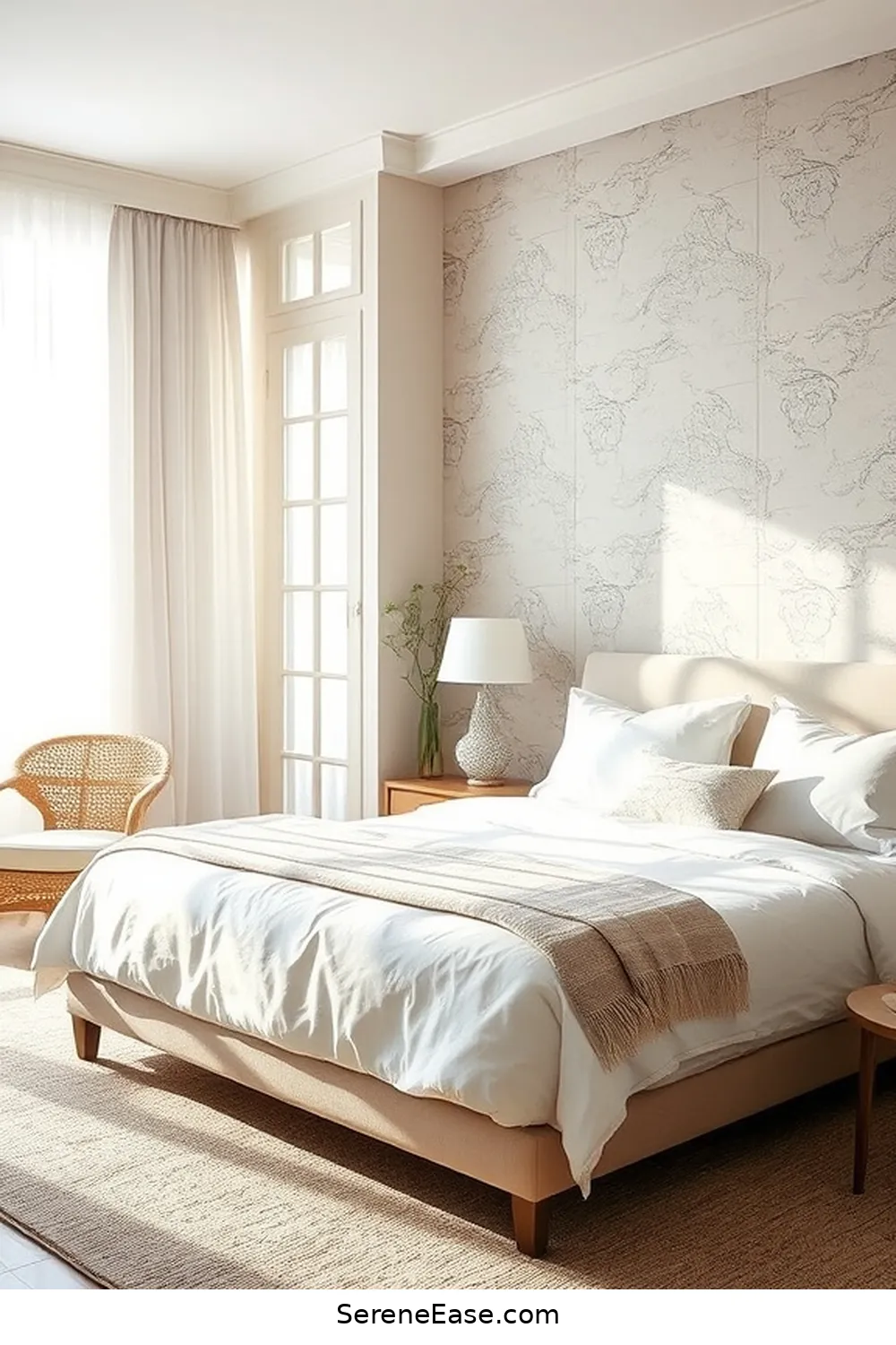 18 Ways to Incorporate Neutral Tones in Coastal Bedroom Style 11 Create a Feature Wall for 18 Ways to Incorporate Neutral Tones in Coastal Bedroom Style