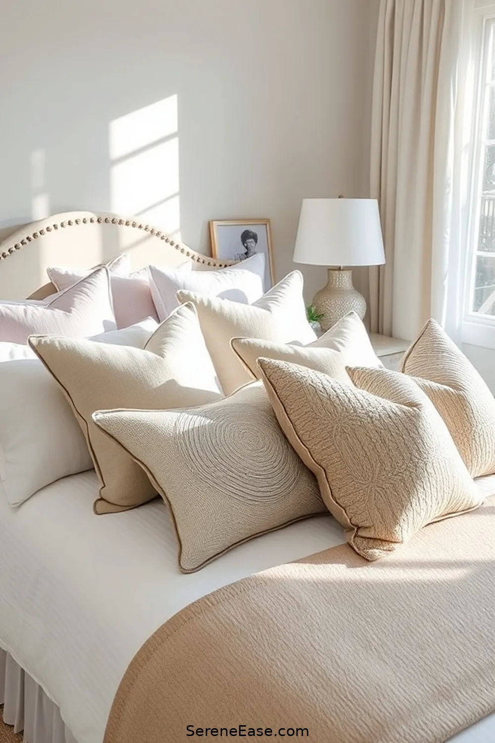 18 Ways to Incorporate Neutral Tones in Coastal Bedroom Style 12 Use Neutral Decorative Pillows for 18 Ways to Incorporate Neutral Tones in Coastal Bedroom Style