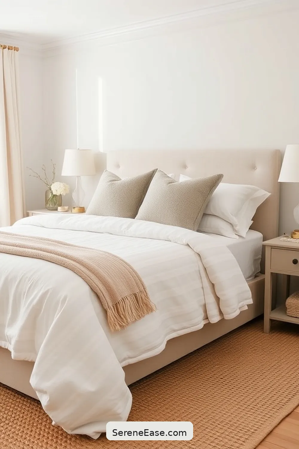 18 Ways to Incorporate Neutral Tones in Coastal Bedroom Style 18 Use Subtle Patterns for 18 Ways to Incorporate Neutral Tones in Coastal Bedroom Style