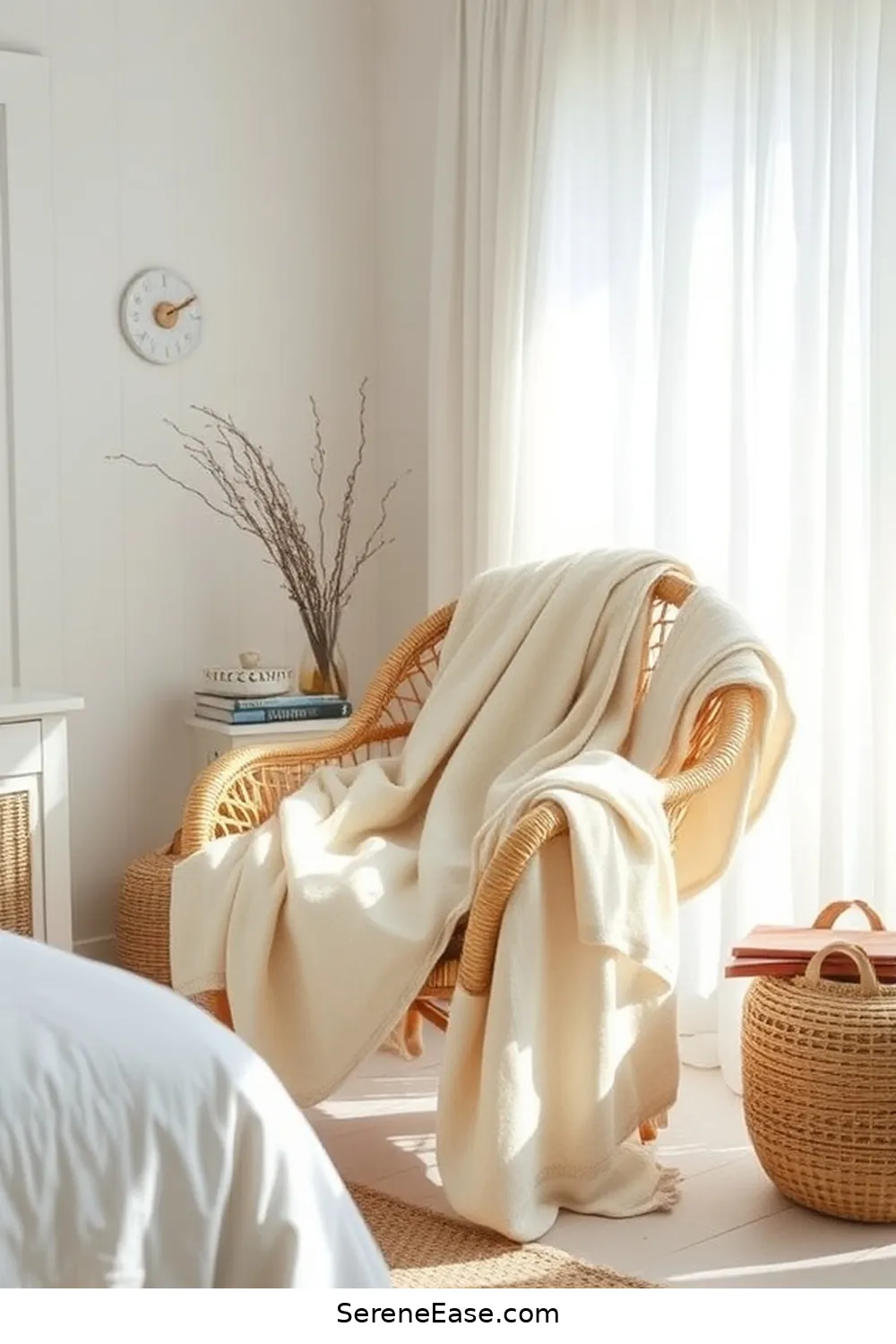 18 Ways to Incorporate Neutral Tones in Coastal Bedroom Style 16 Utilize Neutral Throw Blankets for 18 Ways to Incorporate Neutral Tones in Coastal Bedroom Style