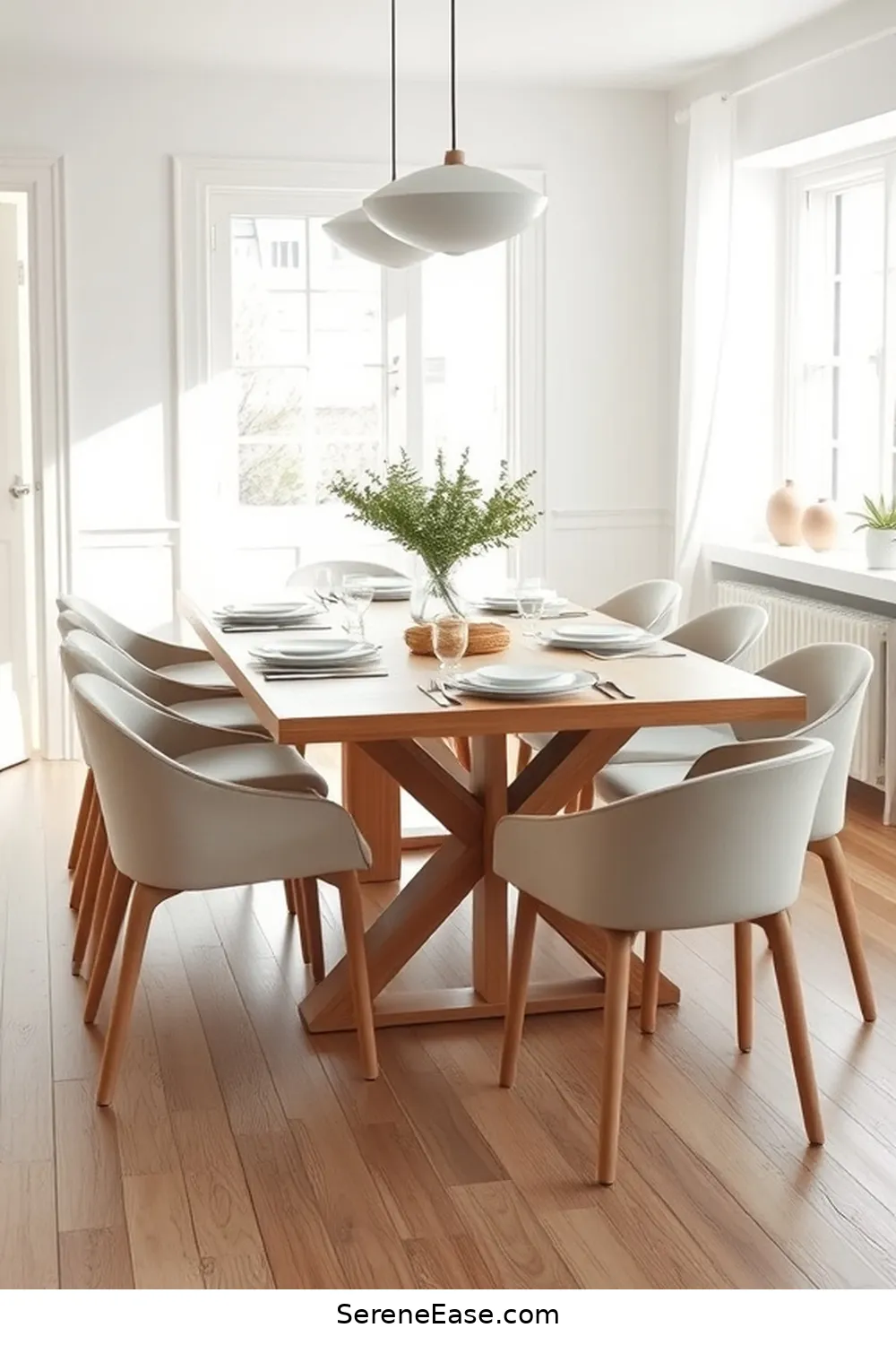 18 Ways to Incorporate Neutral Tones in Scandinavian Style Dining Rooms 18 Consider a Neutral Dining Table for 18 Ways to Incorporate Neutral Tones in Scandinavian Style Dining Rooms