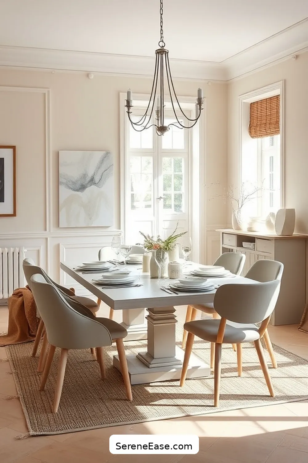 18 Ways to Incorporate Neutral Tones in Scandinavian Style Dining Rooms 10 Layer Different Shades of Neutrals for 18 Ways to Incorporate Neutral Tones in Scandinavian Style Dining Rooms