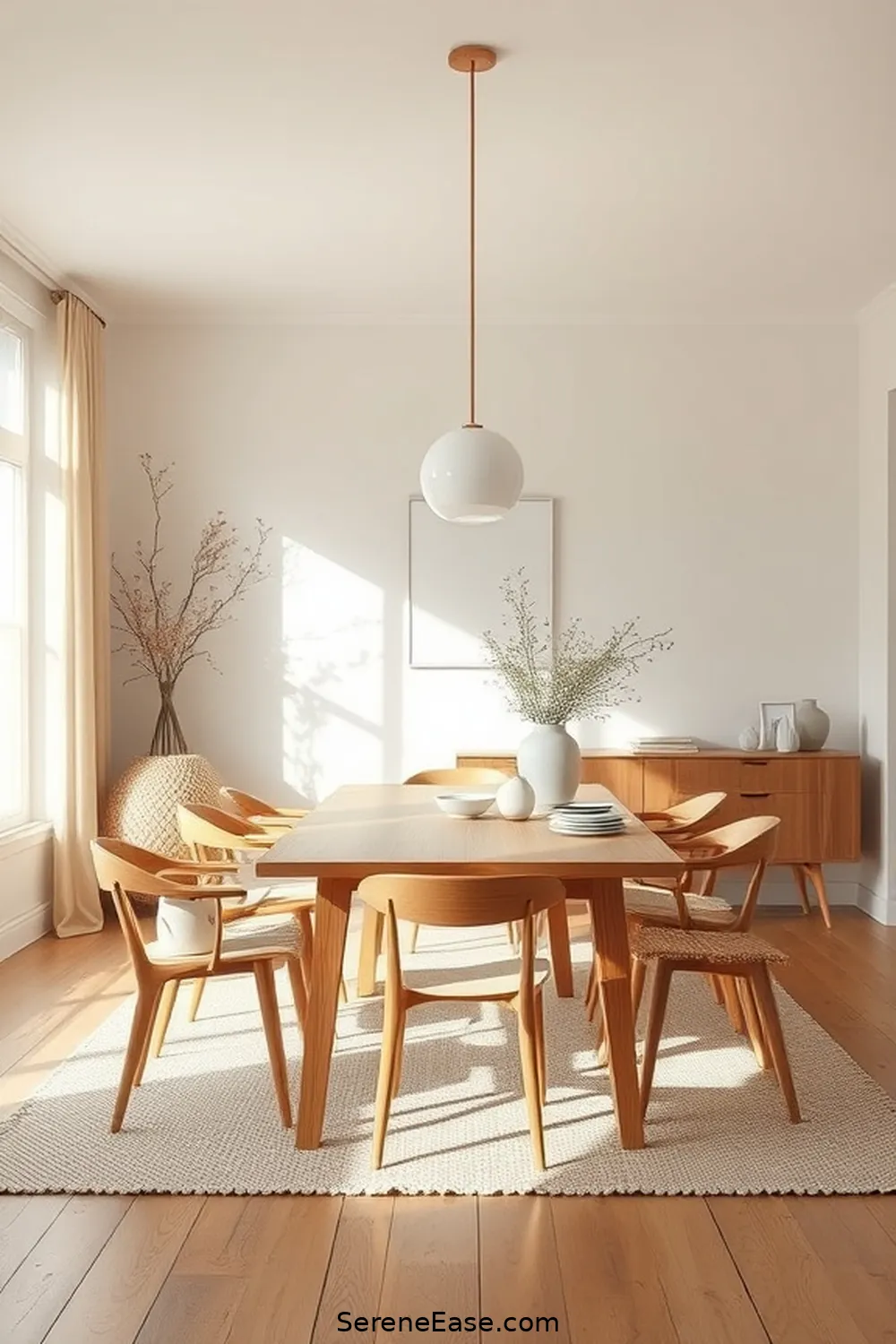 18 Ways to Incorporate Neutral Tones in Scandinavian Style Dining Rooms 3 Select Natural Wood Furniture for 18 Ways to Incorporate Neutral Tones in Scandinavian Style Dining Rooms